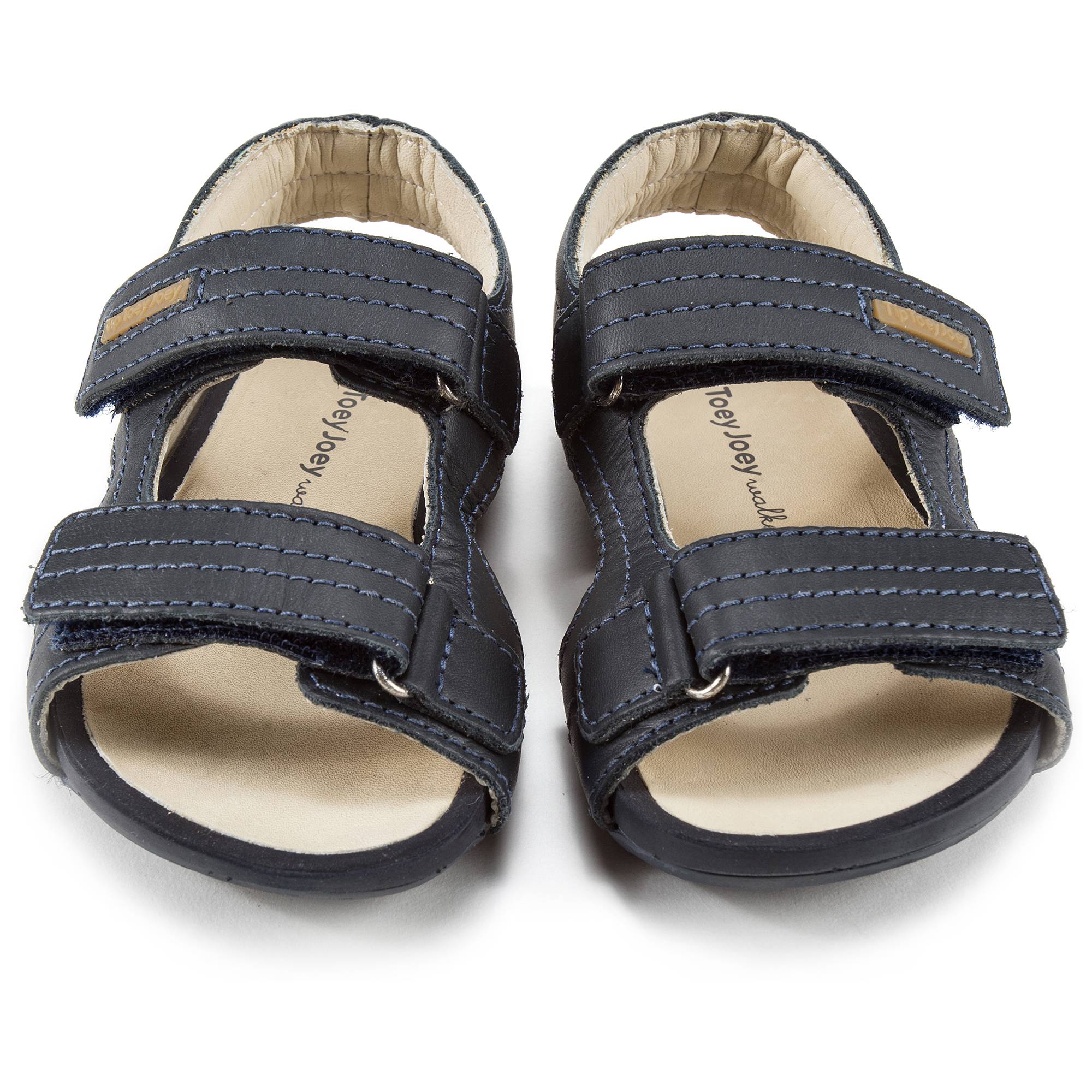 Boys Navy Leather Sandal