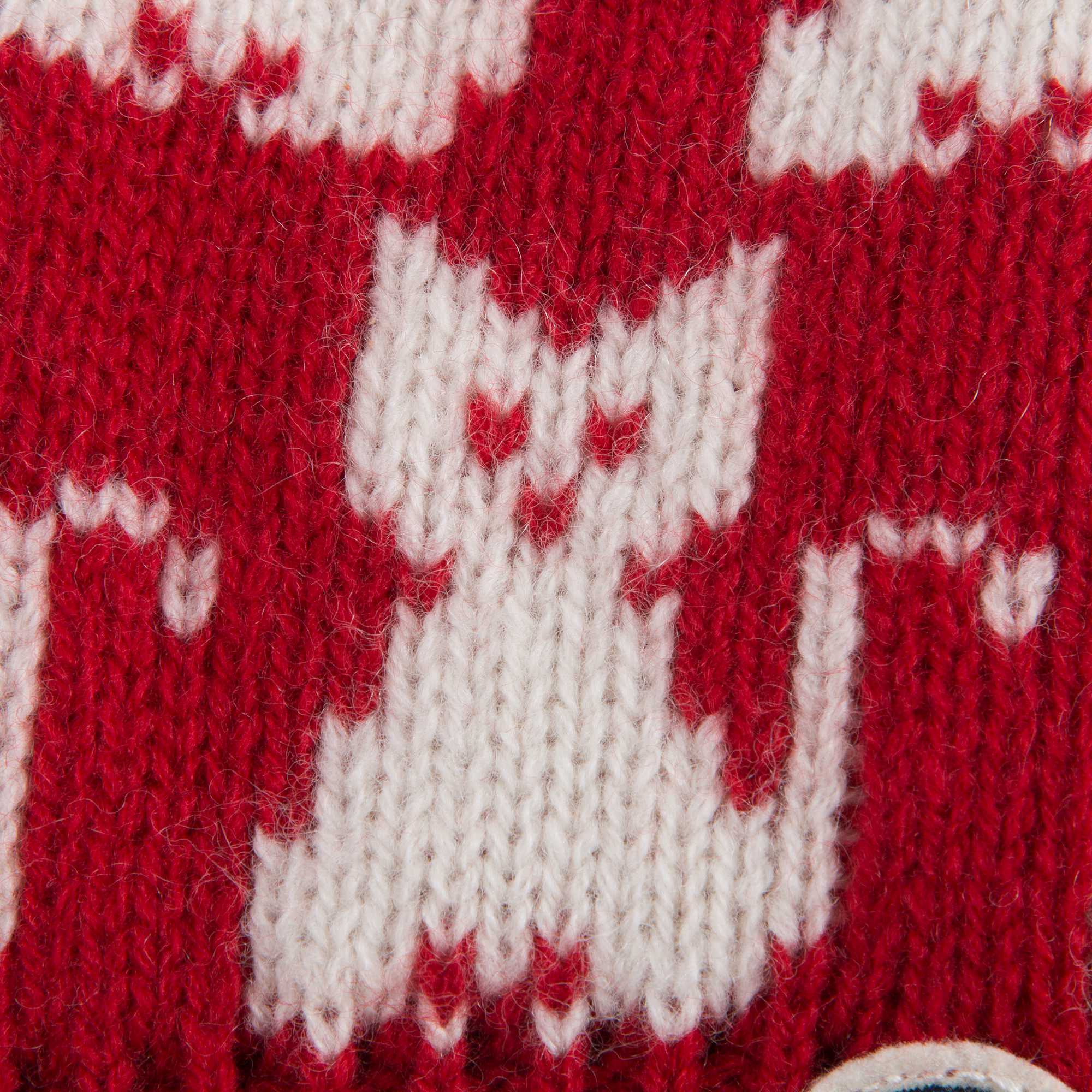 Baby Girls Red Wool Base Fabric Hat