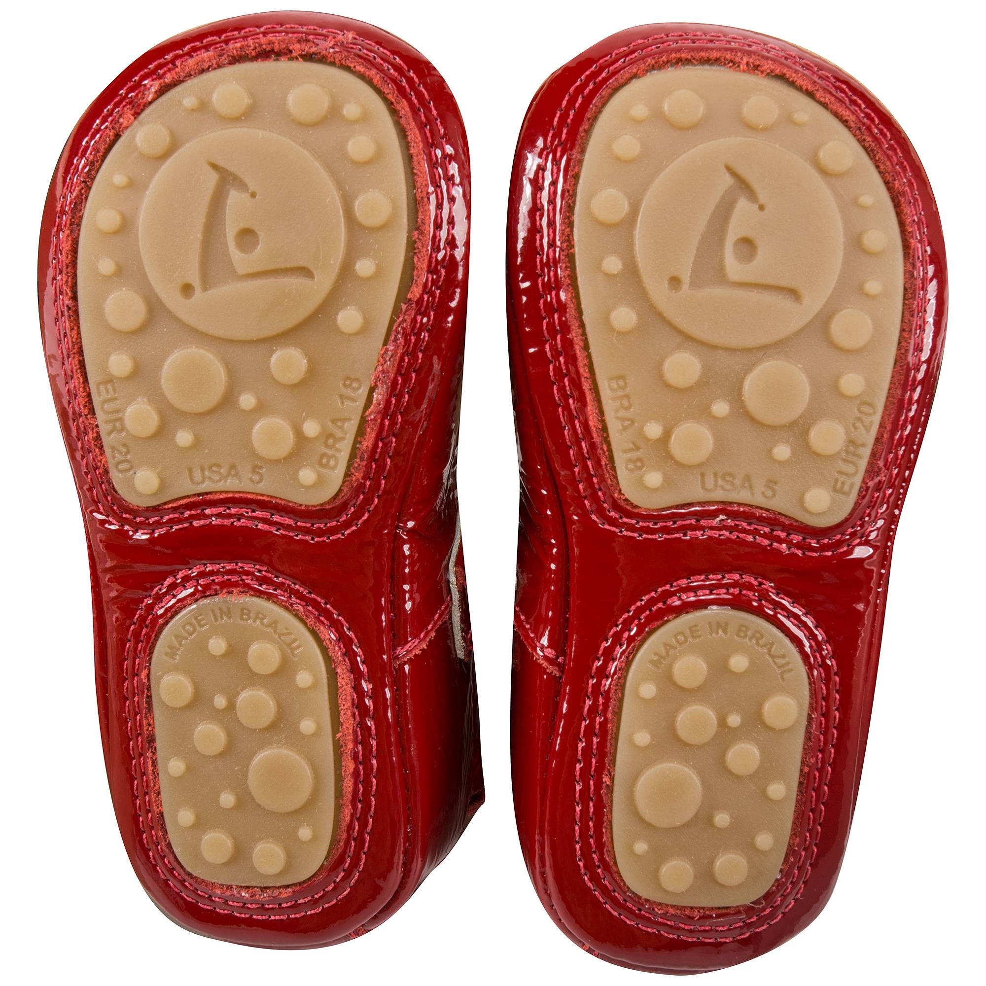 Baby Girls Patent Red Leather Shoes