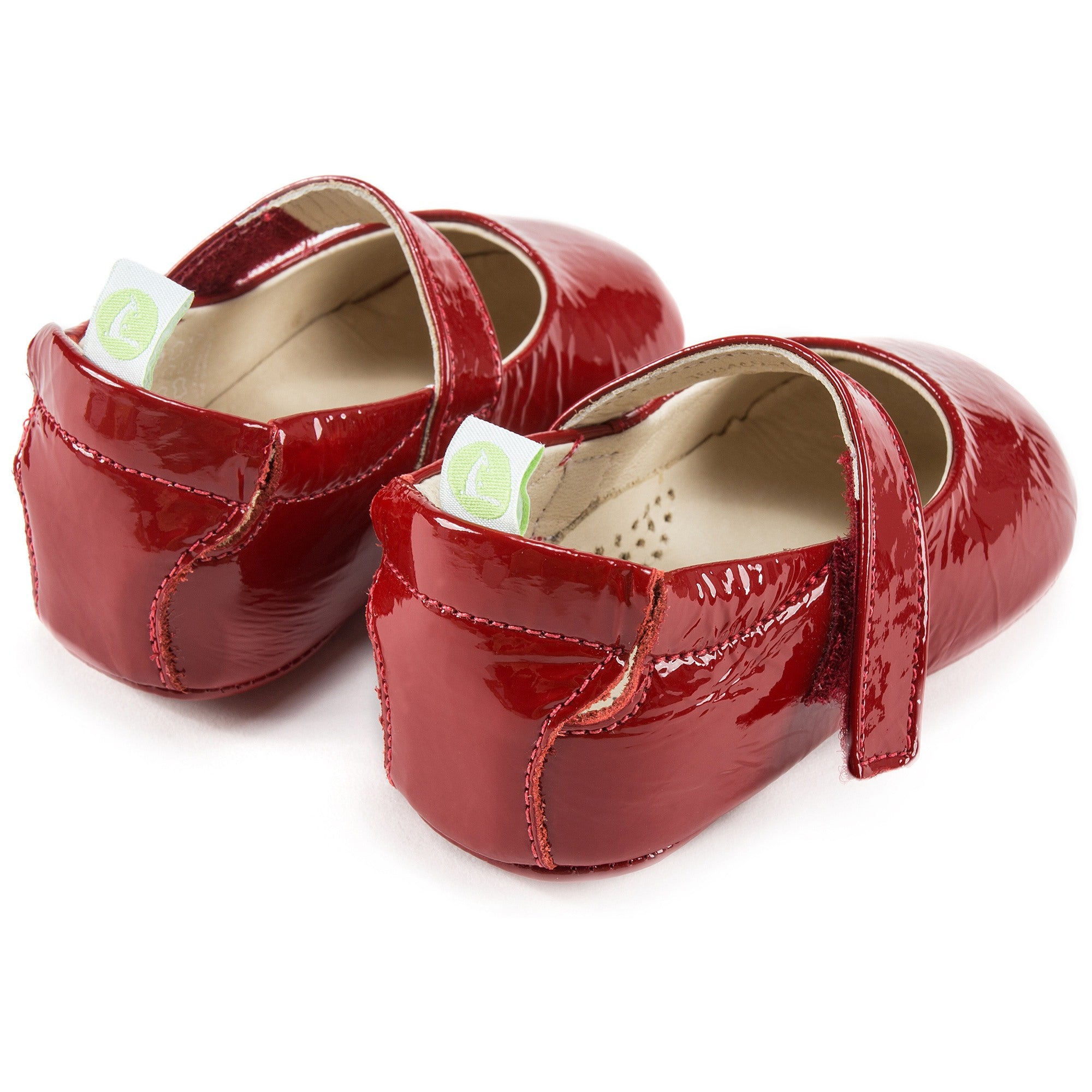 Baby Girls Patent Red Leather Shoes