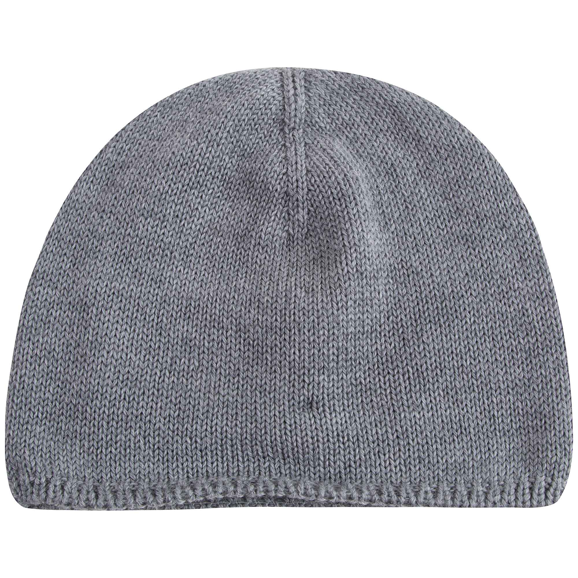 Baby Boys Grey Virgin Wool Hat