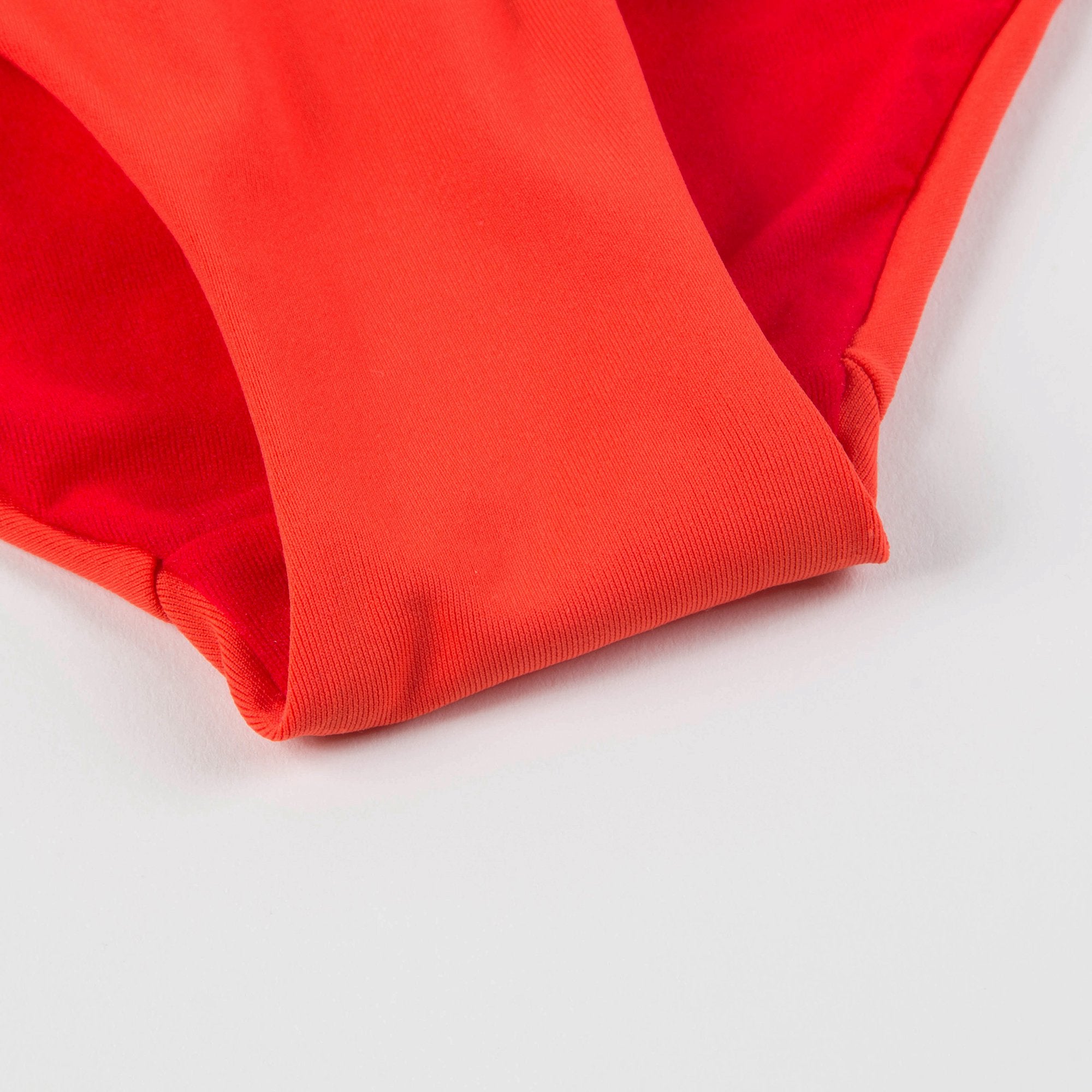 Girls Dark Orange Bathing Suit