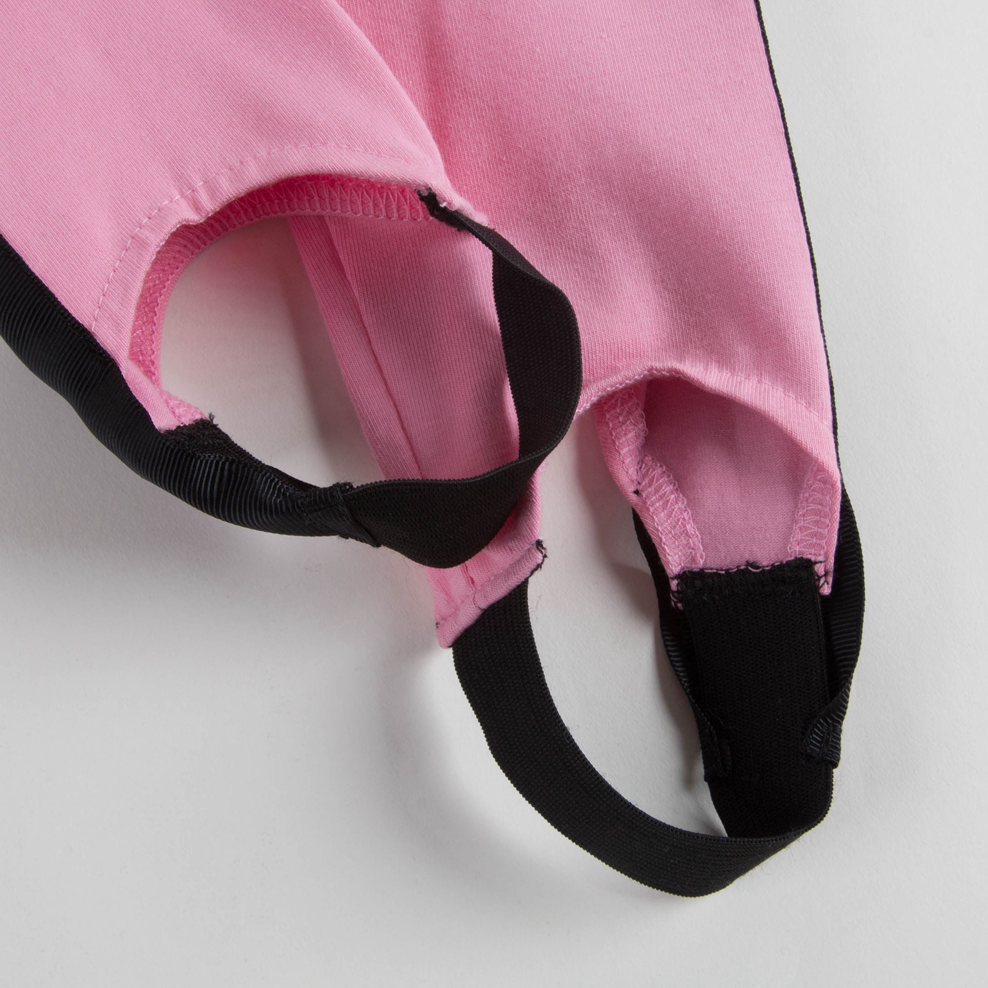 Girls Pink Logo Cotton Leggings