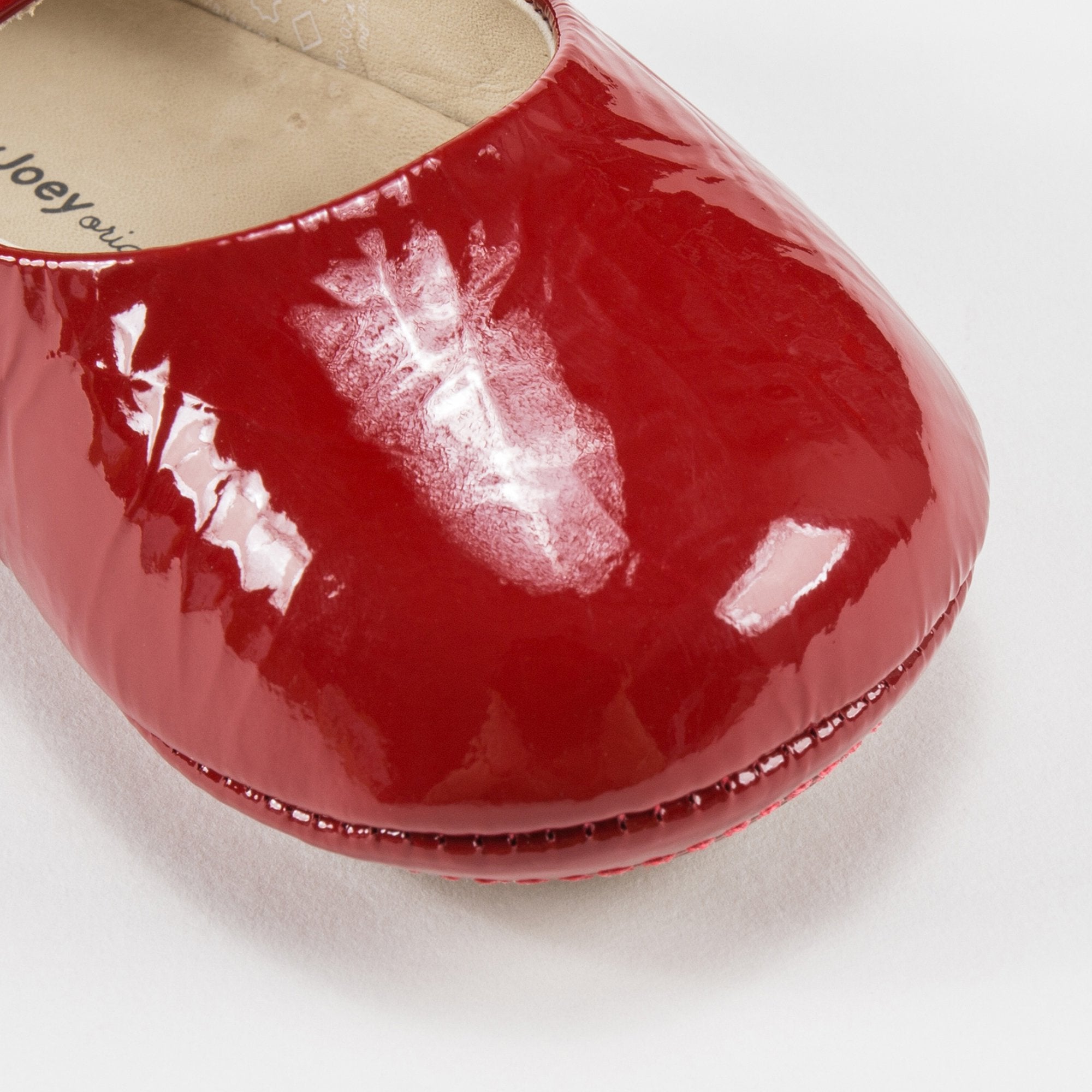 Baby Girls Patent Red Leather Shoes