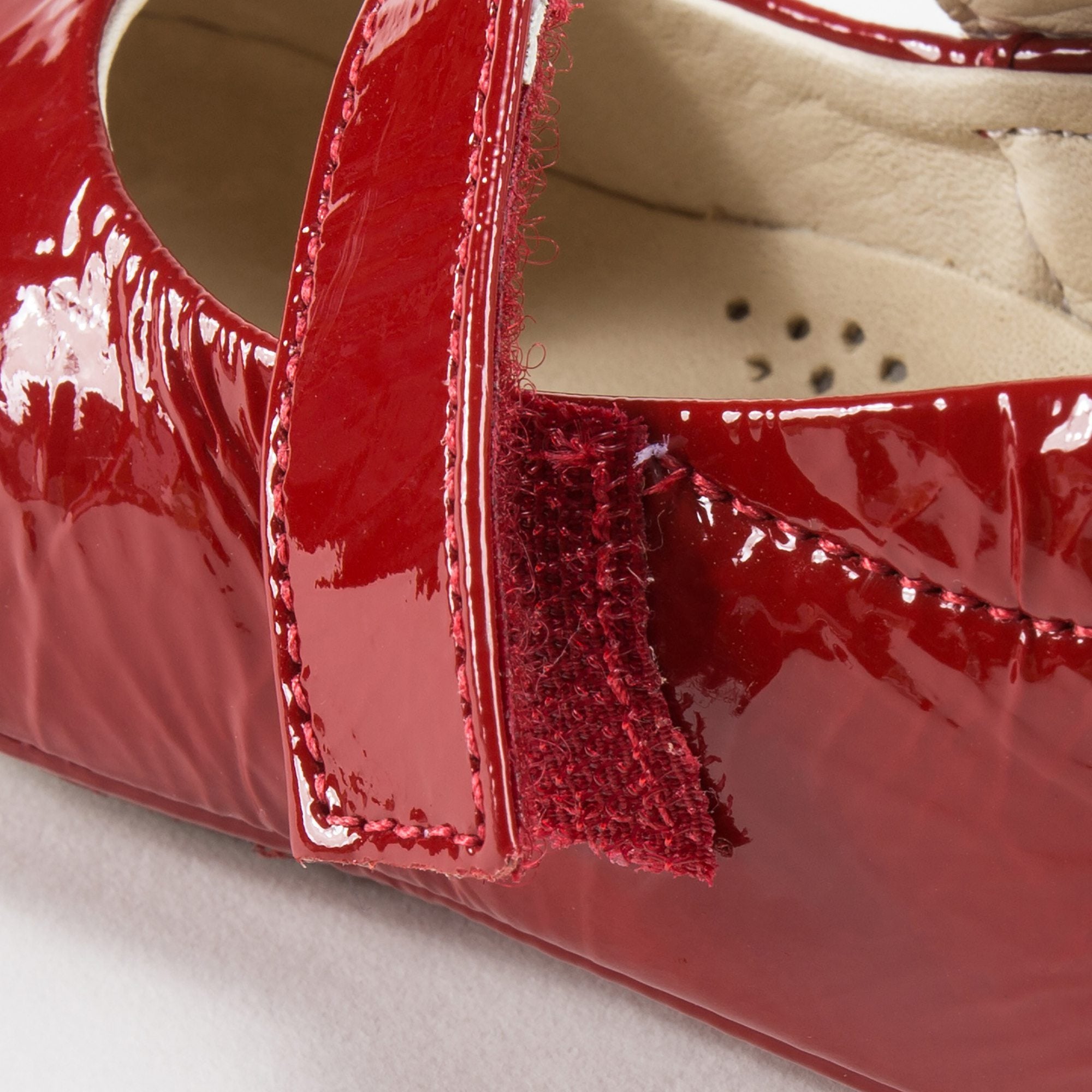 Baby Girls Patent Red Leather Shoes