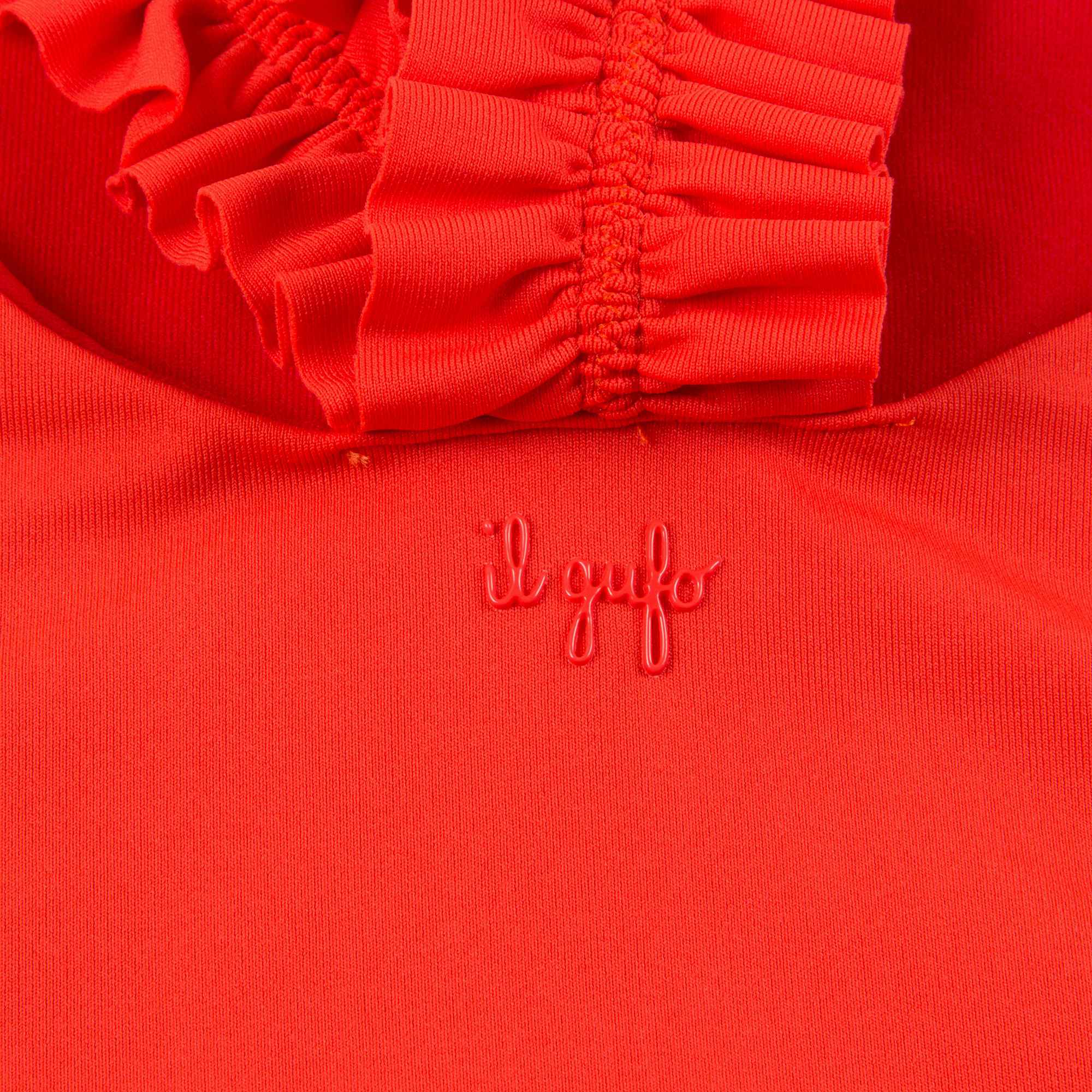 Girls Dark Orange Bathing Suit