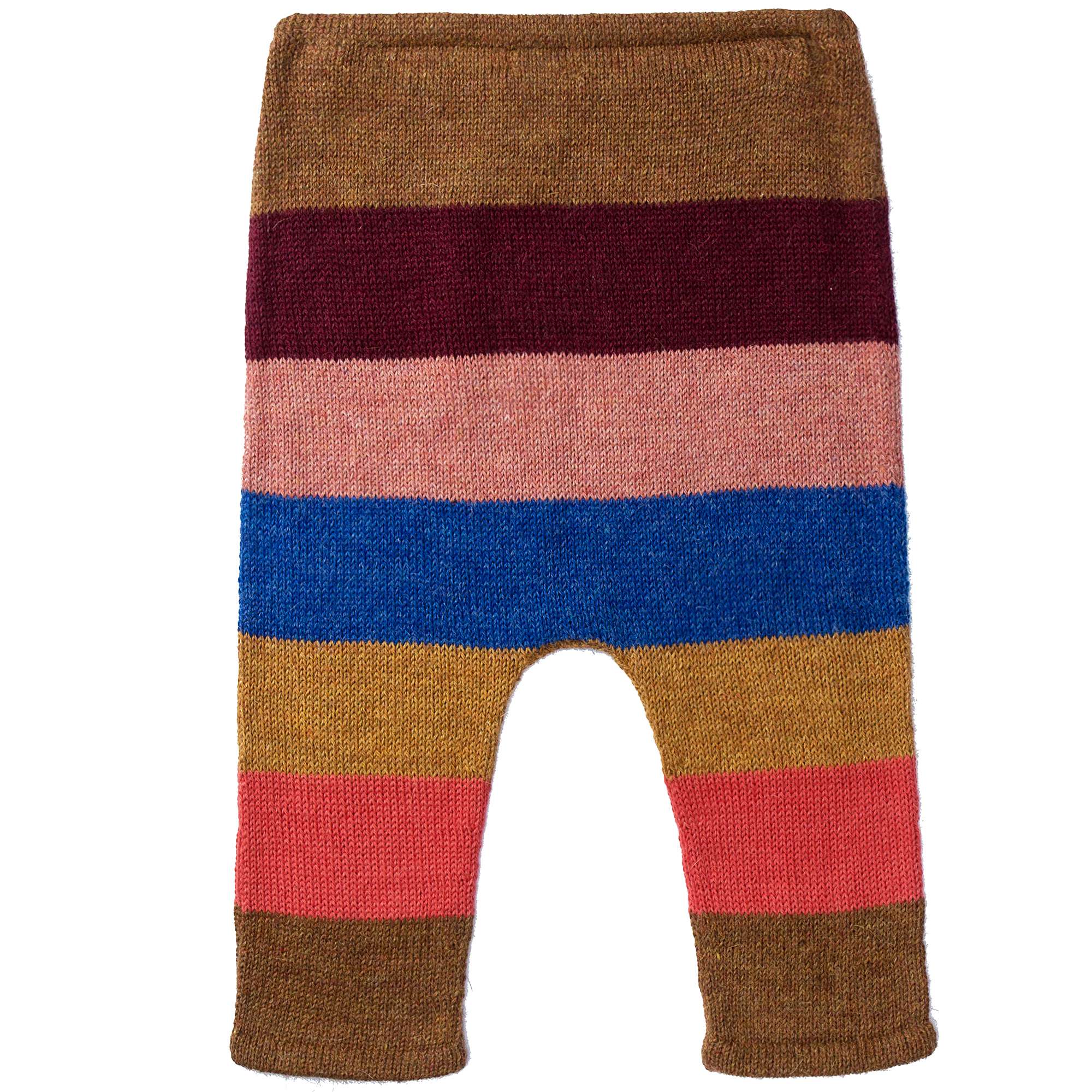 Baby Multicolor Stripes Alpaca Wool Trousers
