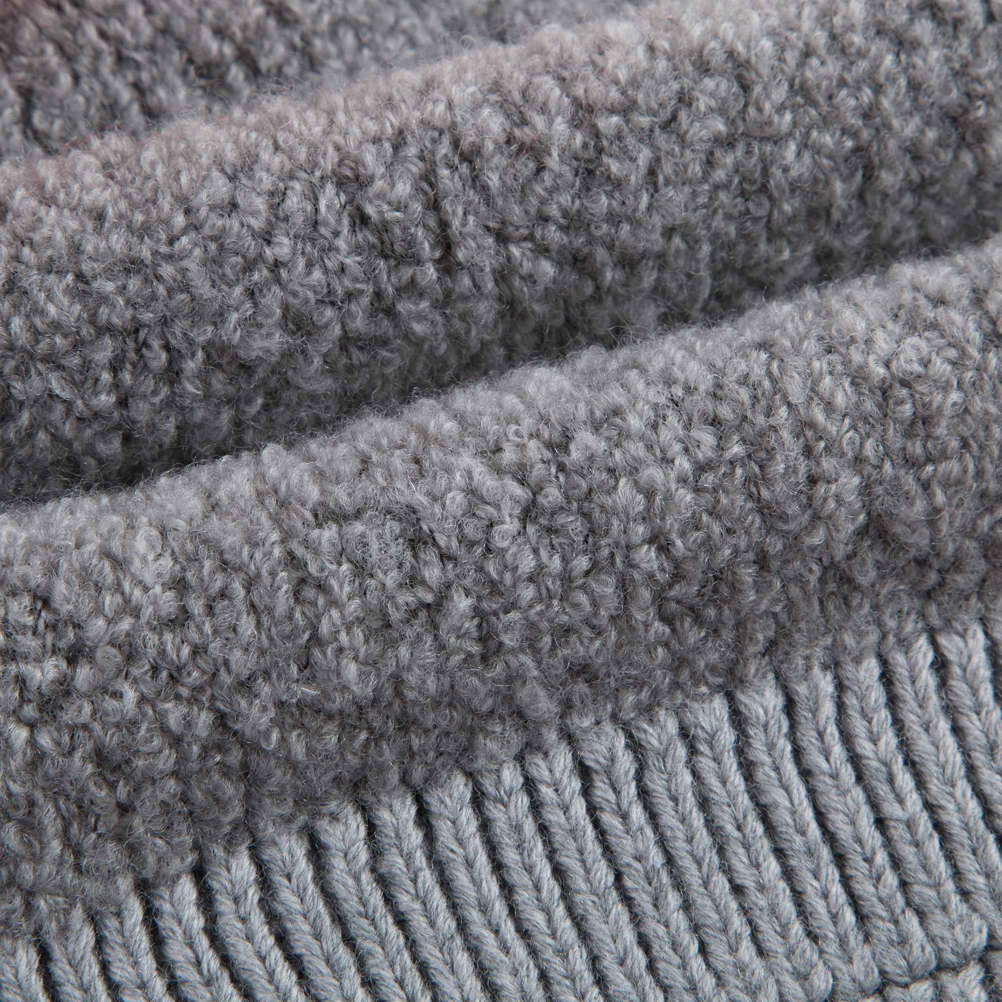 Girls Grey Wool Base Fabric Hat