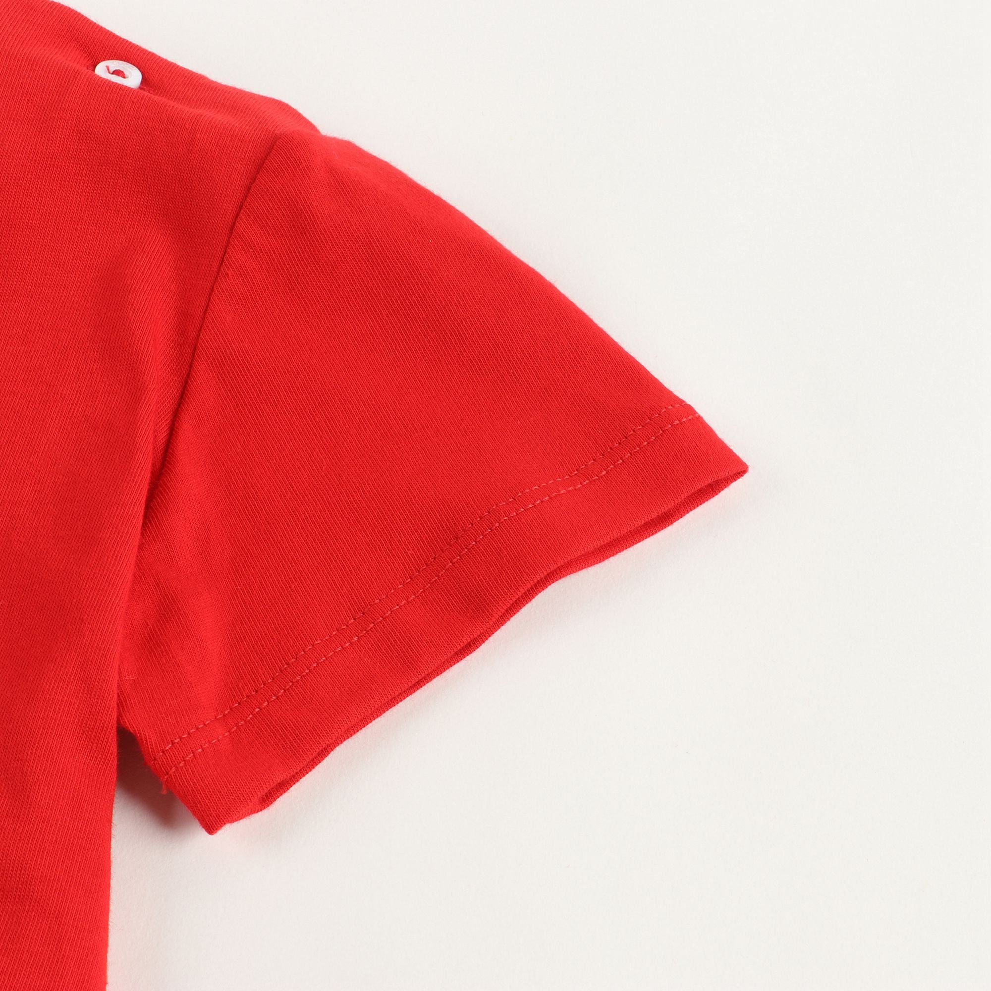 Baby Girls Red & Yellow Cotton T-shirt