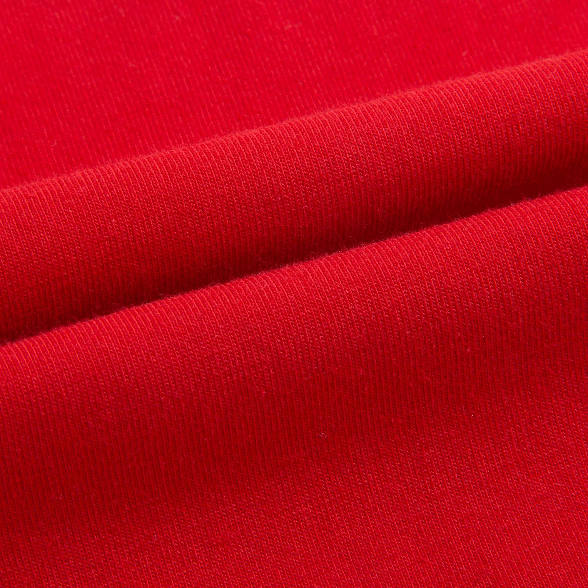 Girls Red Logo Cotton Leggings