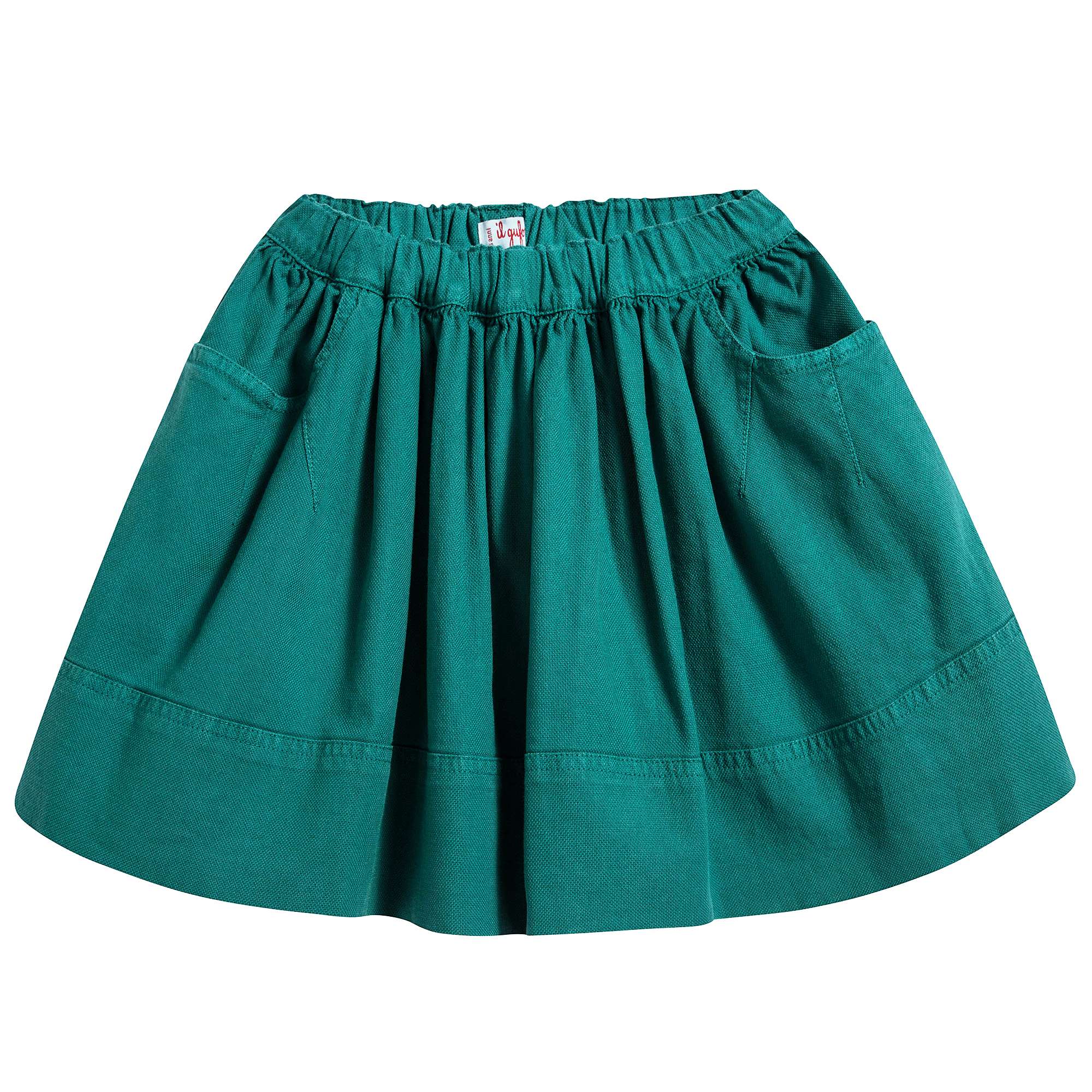 Girls Sea Green Cotton Skirt