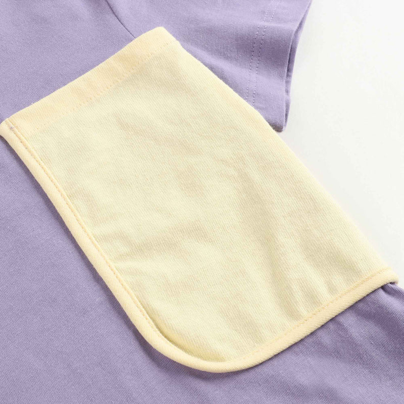 Girls Lilac Cotton T-shirt
