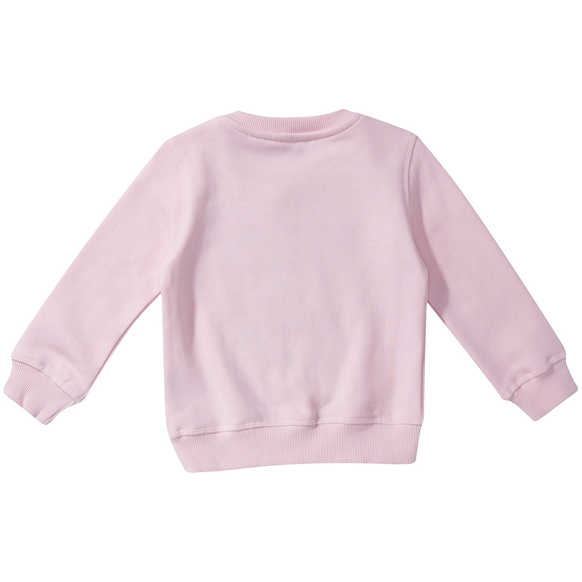 Girls Pink Tiger Printed Cotton Sweatshirt