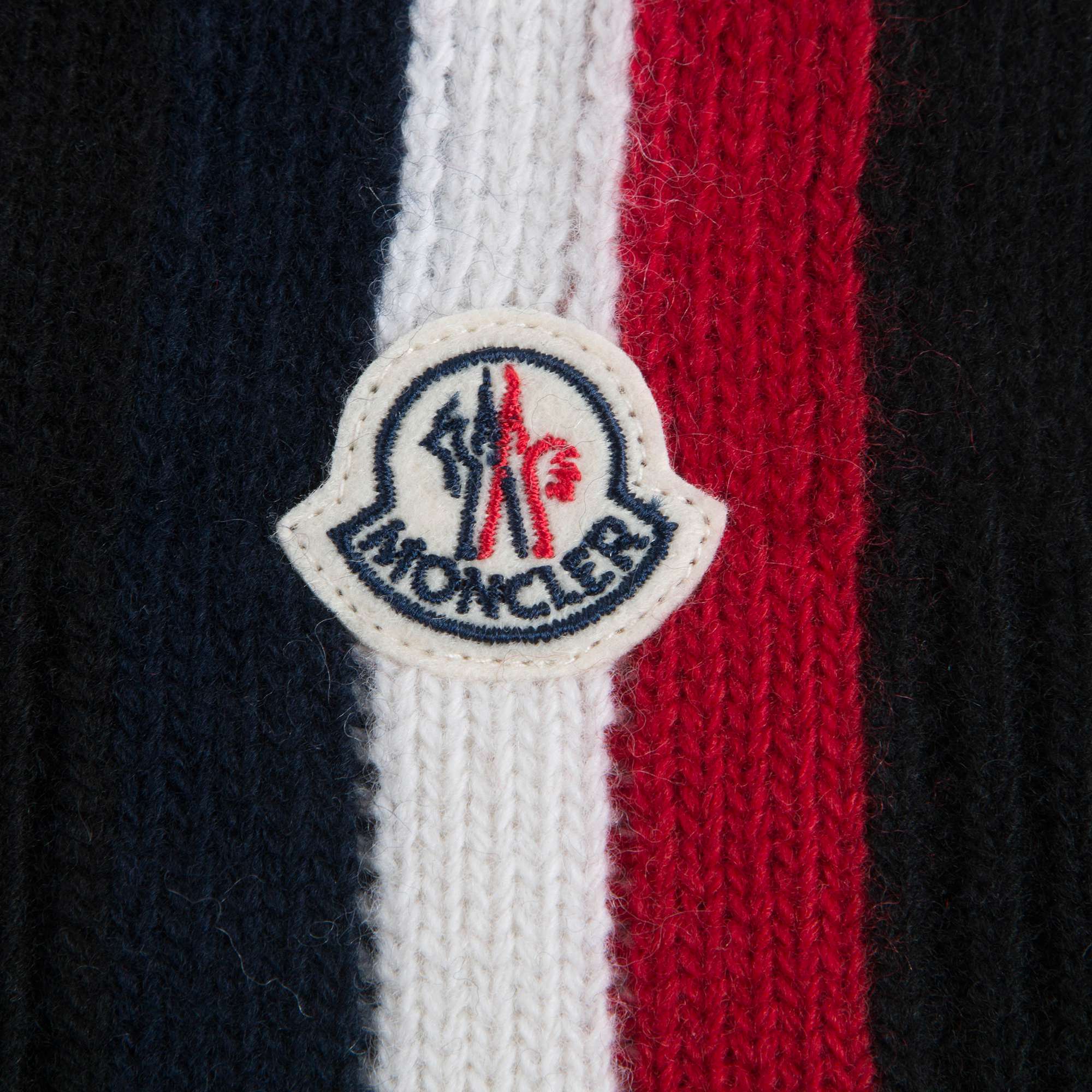 Boys Black "SCIARPA" Virgin Wool Scarf