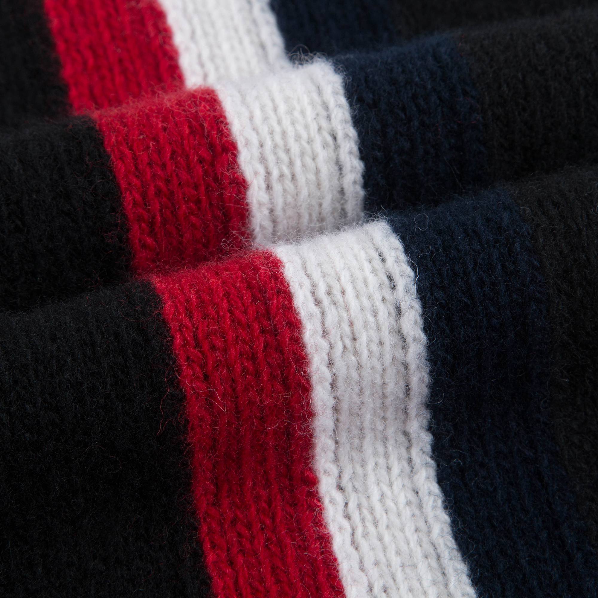 Boys Black "SCIARPA" Virgin Wool Scarf