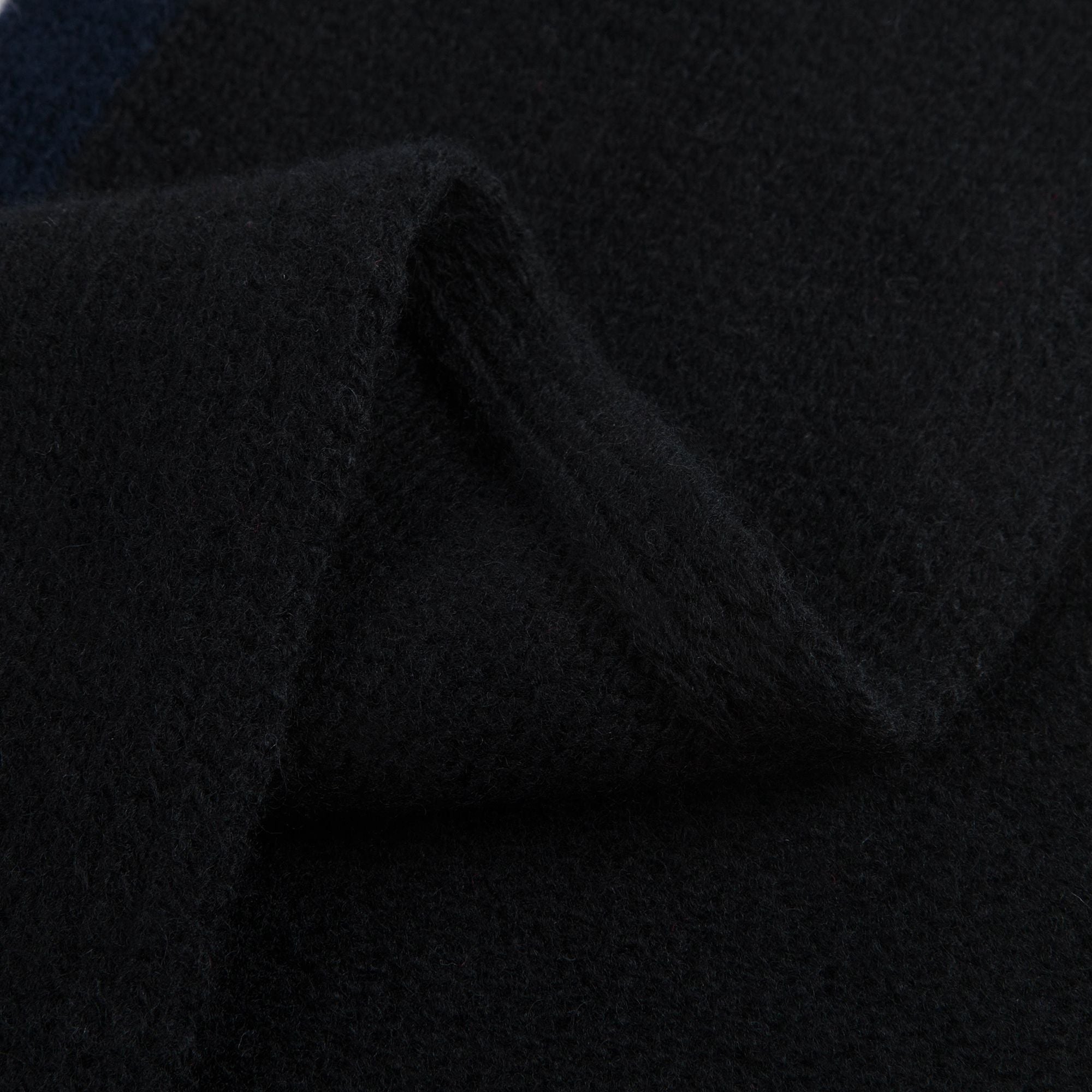 Boys Black "SCIARPA" Virgin Wool Scarf