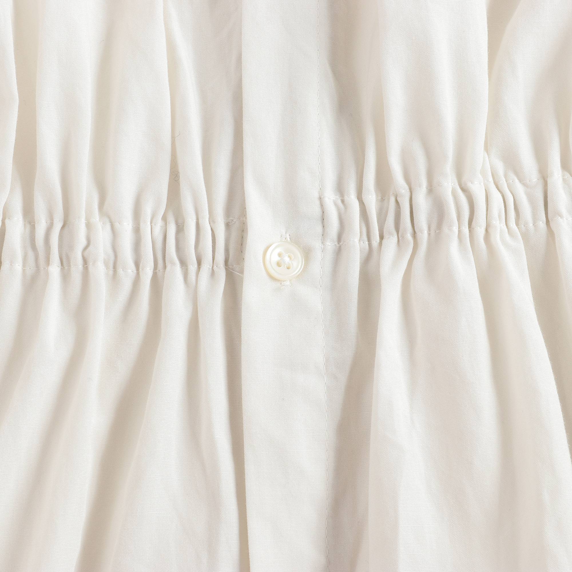 Girls White Reversible Frill Shirt