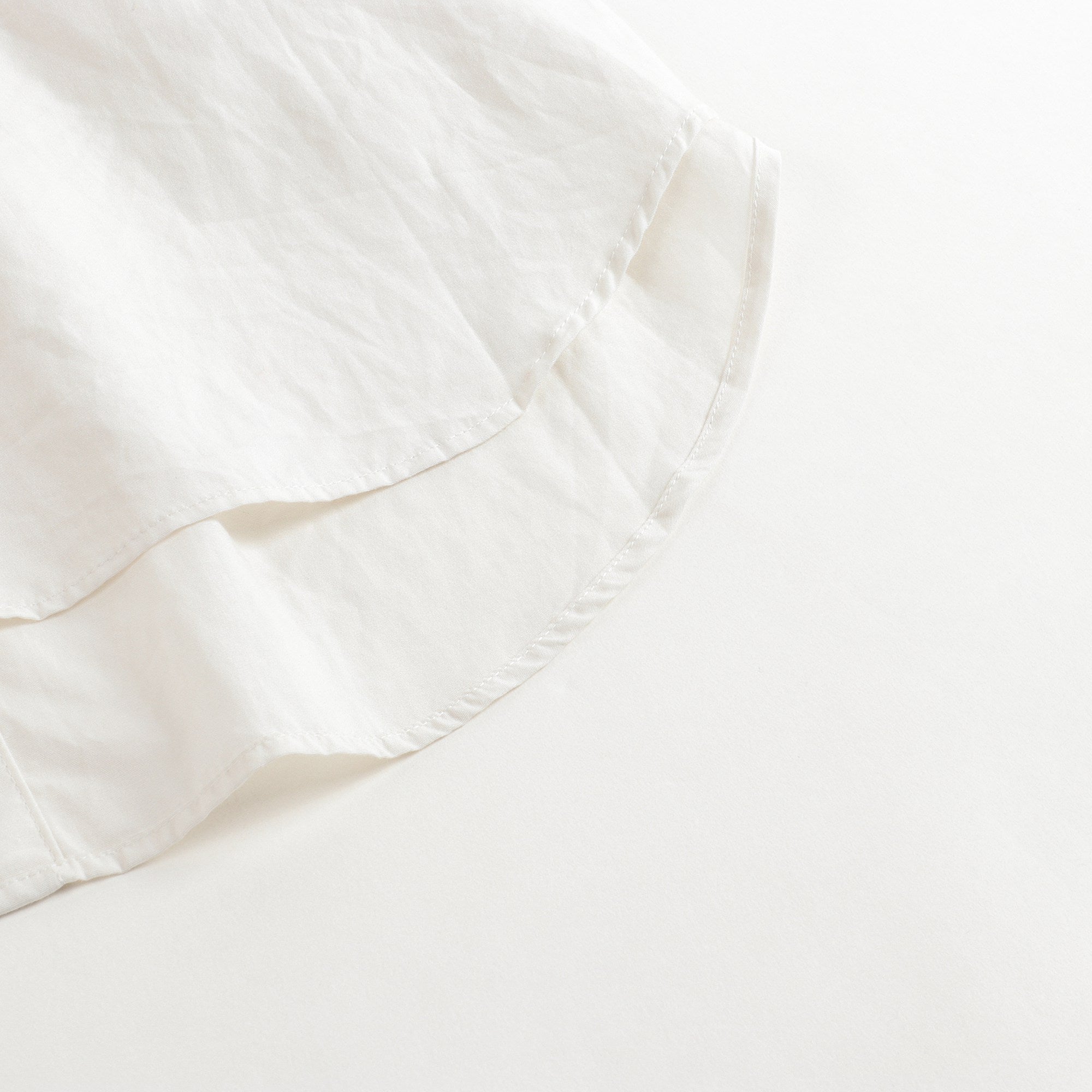 Girls White Reversible Frill Shirt