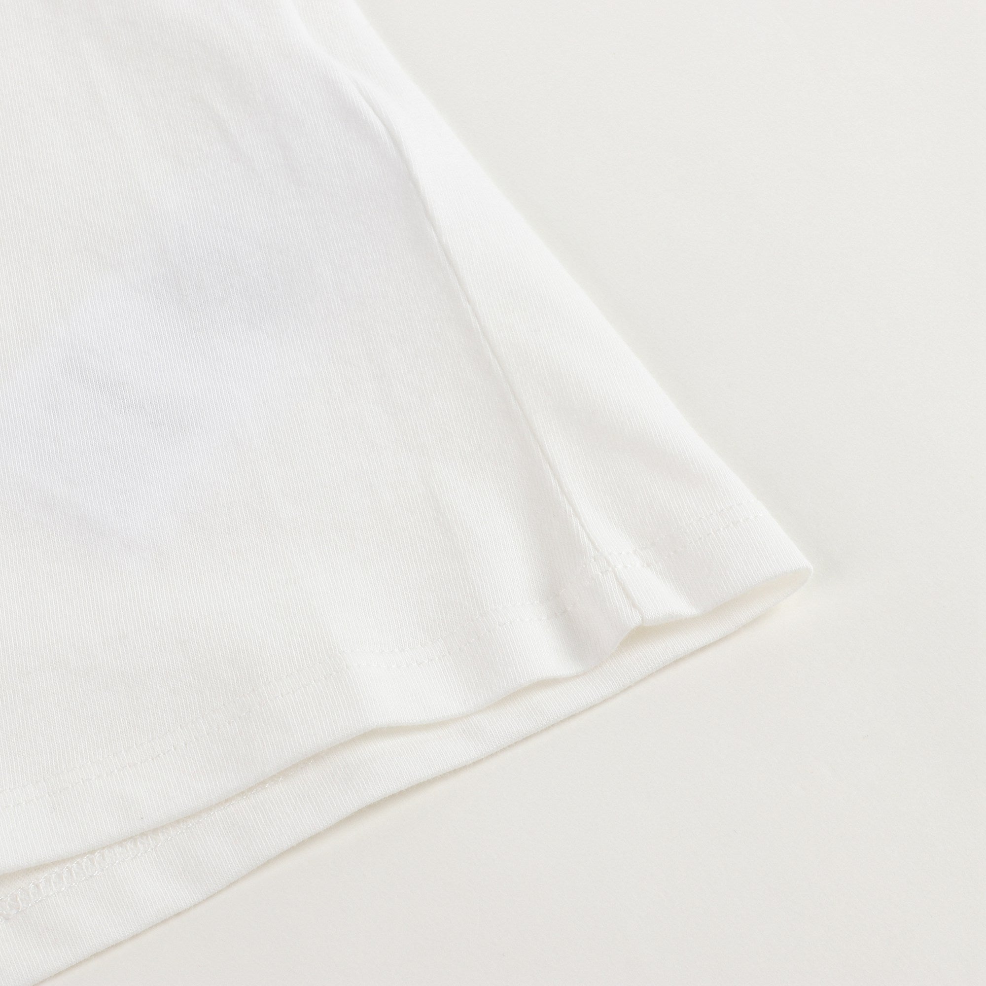 Girls White Strawberry Cotton T-shirt