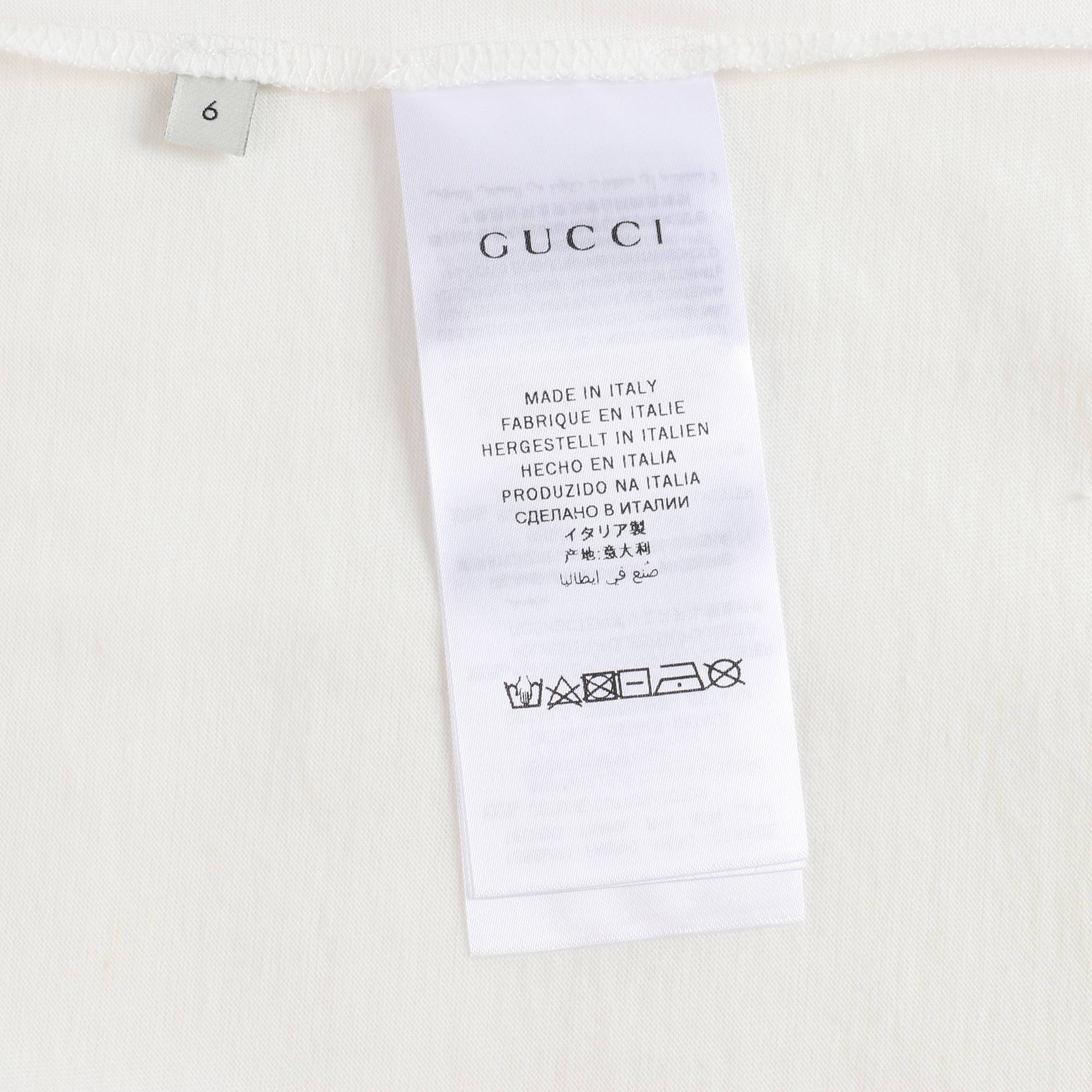 Girls White Strawberry Cotton T-shirt