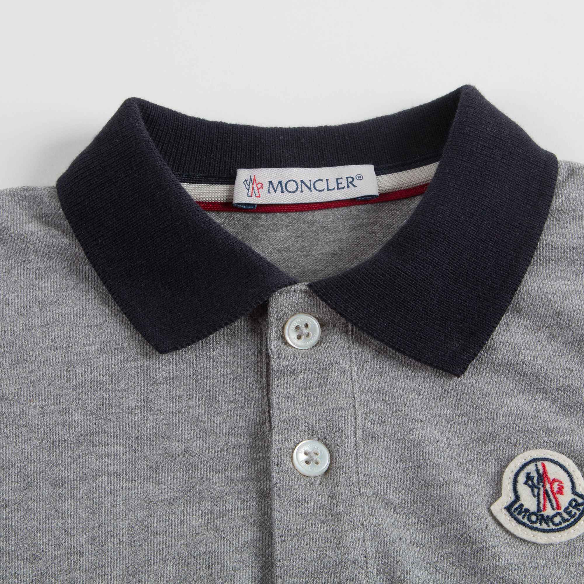Baby Boys Grey Cotton Polo Shirt