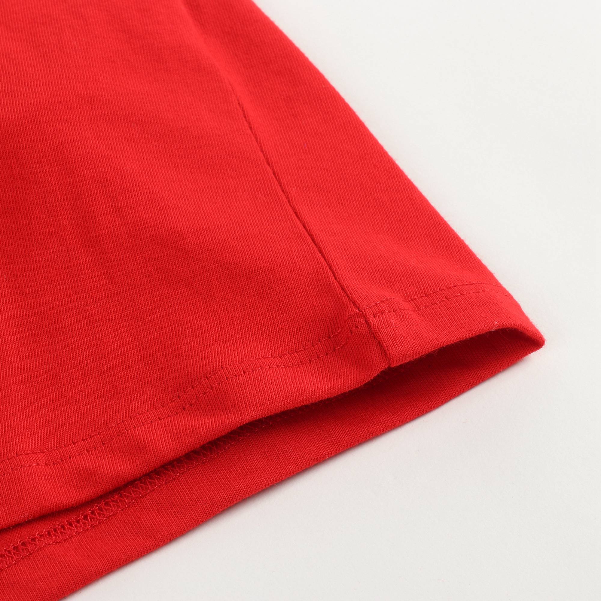 Girls Red Strawberry Cotton T-shirt