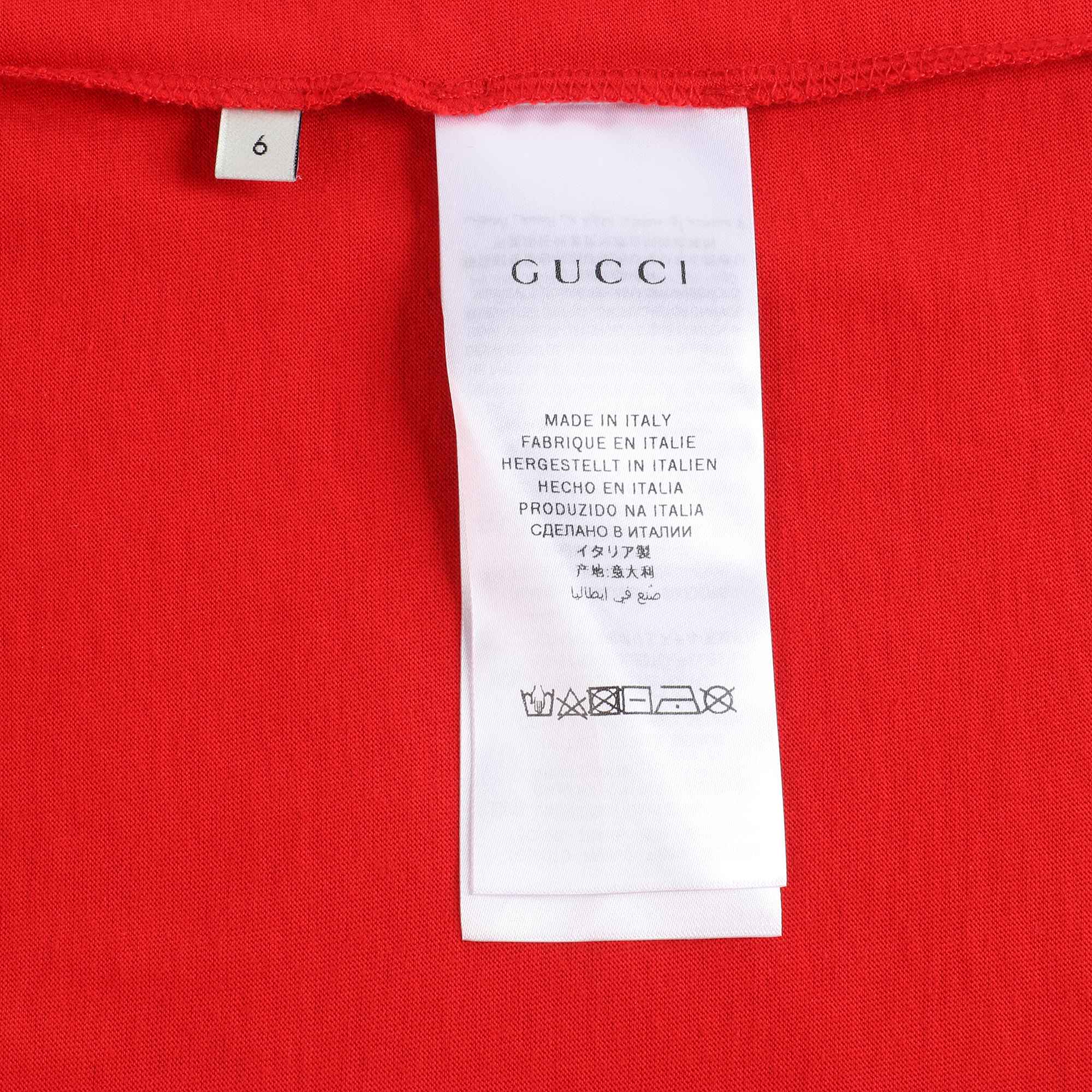 Girls Red Strawberry Cotton T-shirt