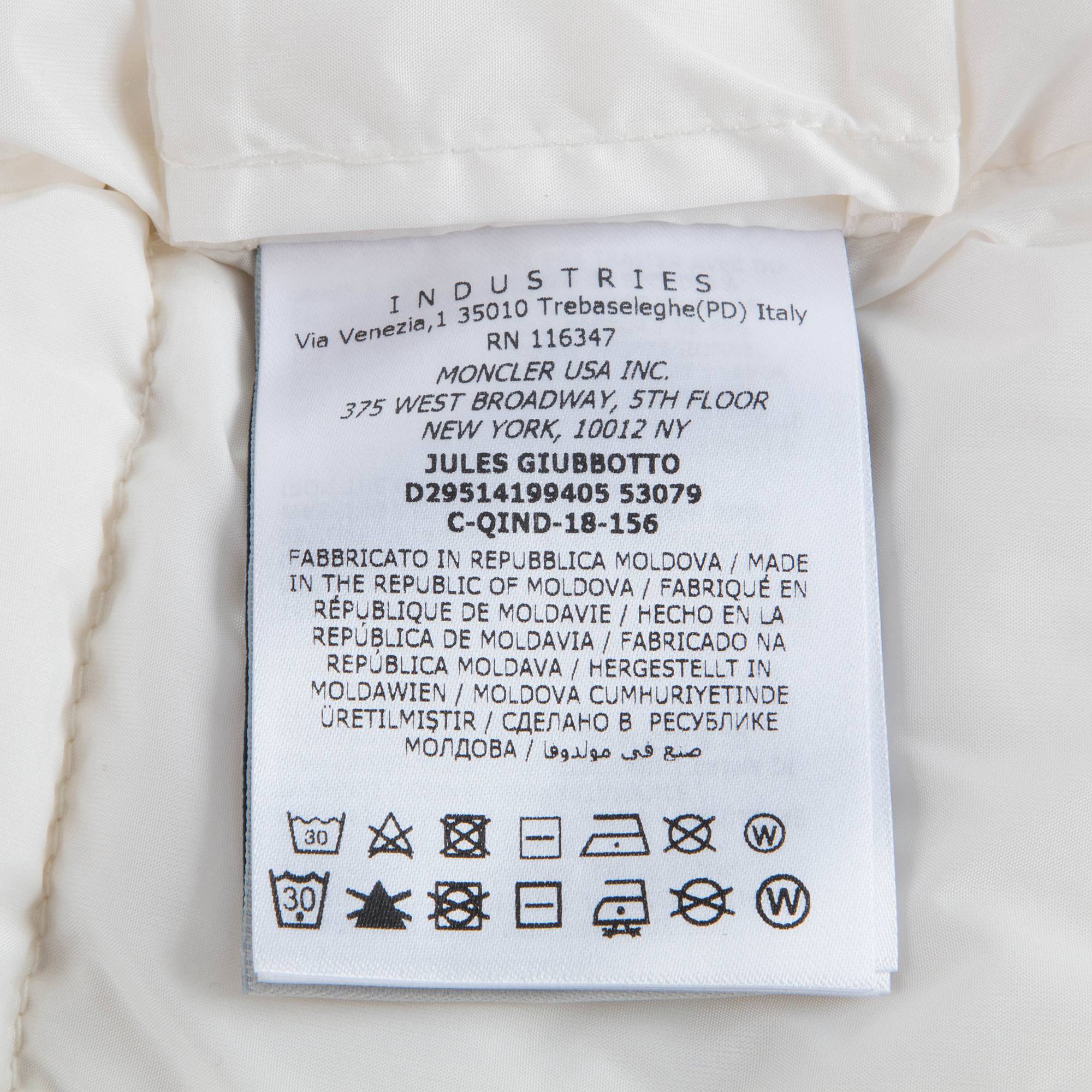 Baby White "JULES GIUBBOTTO" Jacket