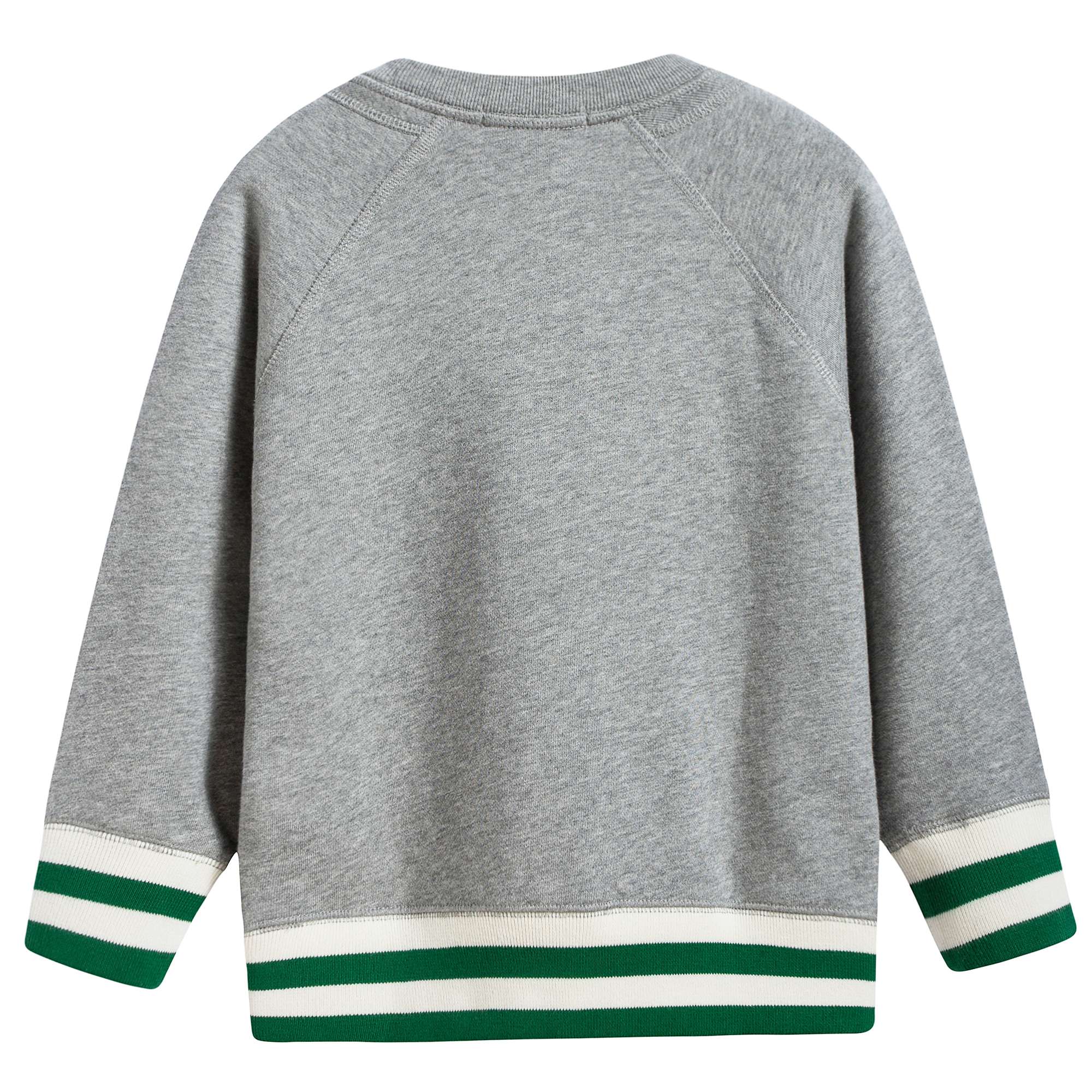 Boys & Girls Grey Melange Cotton Sweatshirt