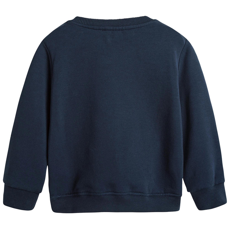 Boys Navy Blue Embroidered Tiger Head Cotton Sweatshirt - CÉMAROSE | Children's Fashion Store - 7