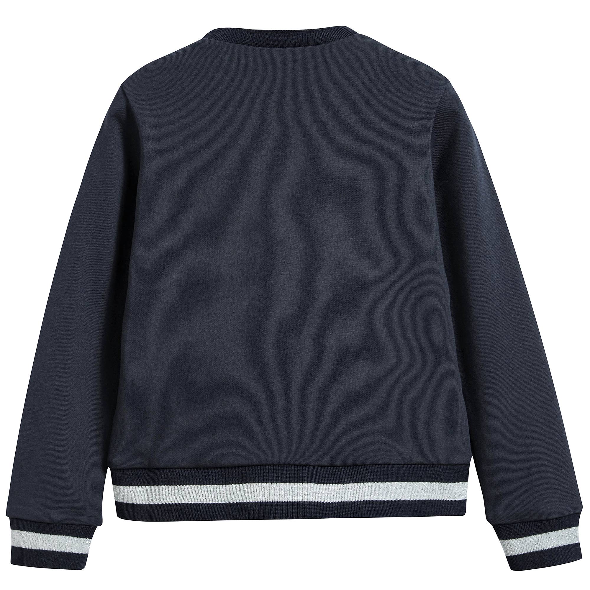 Girls  Navy  Blue   "Maglia"   Cardigan
