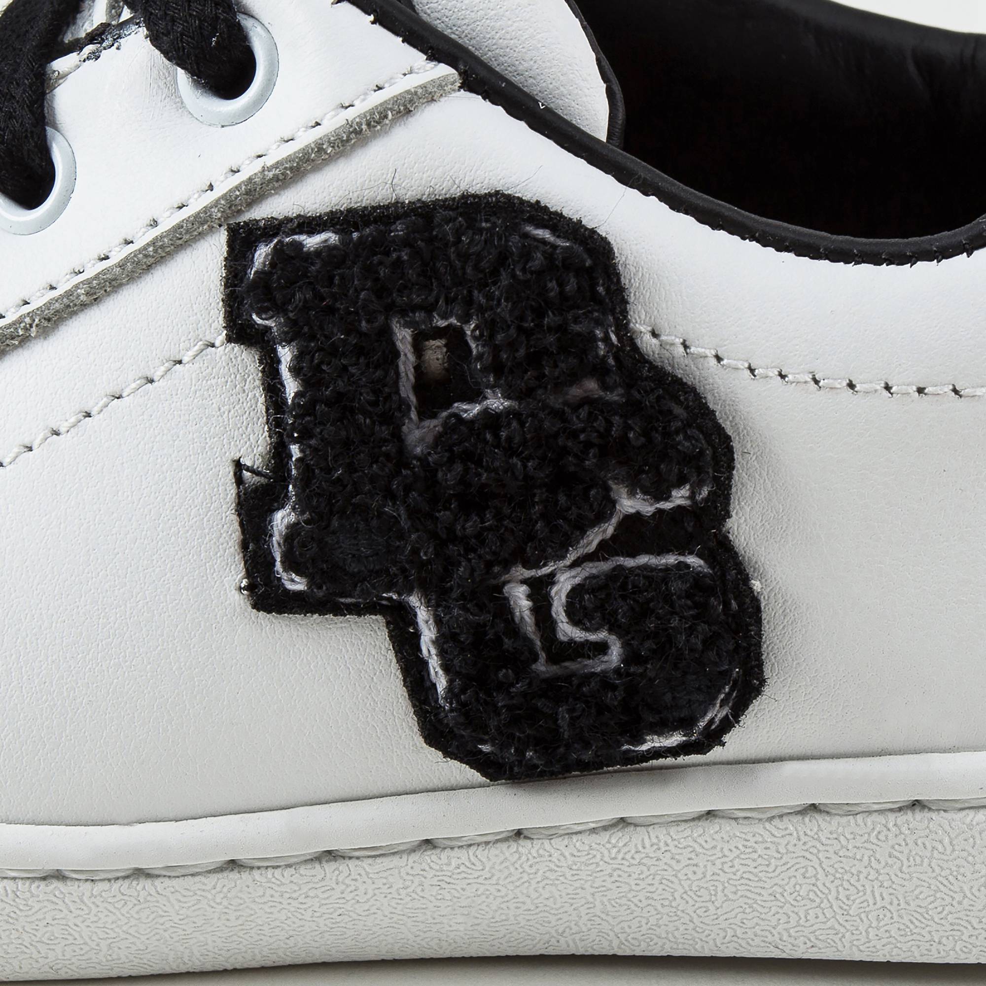 Girls White Leather  “DG"  Shoes