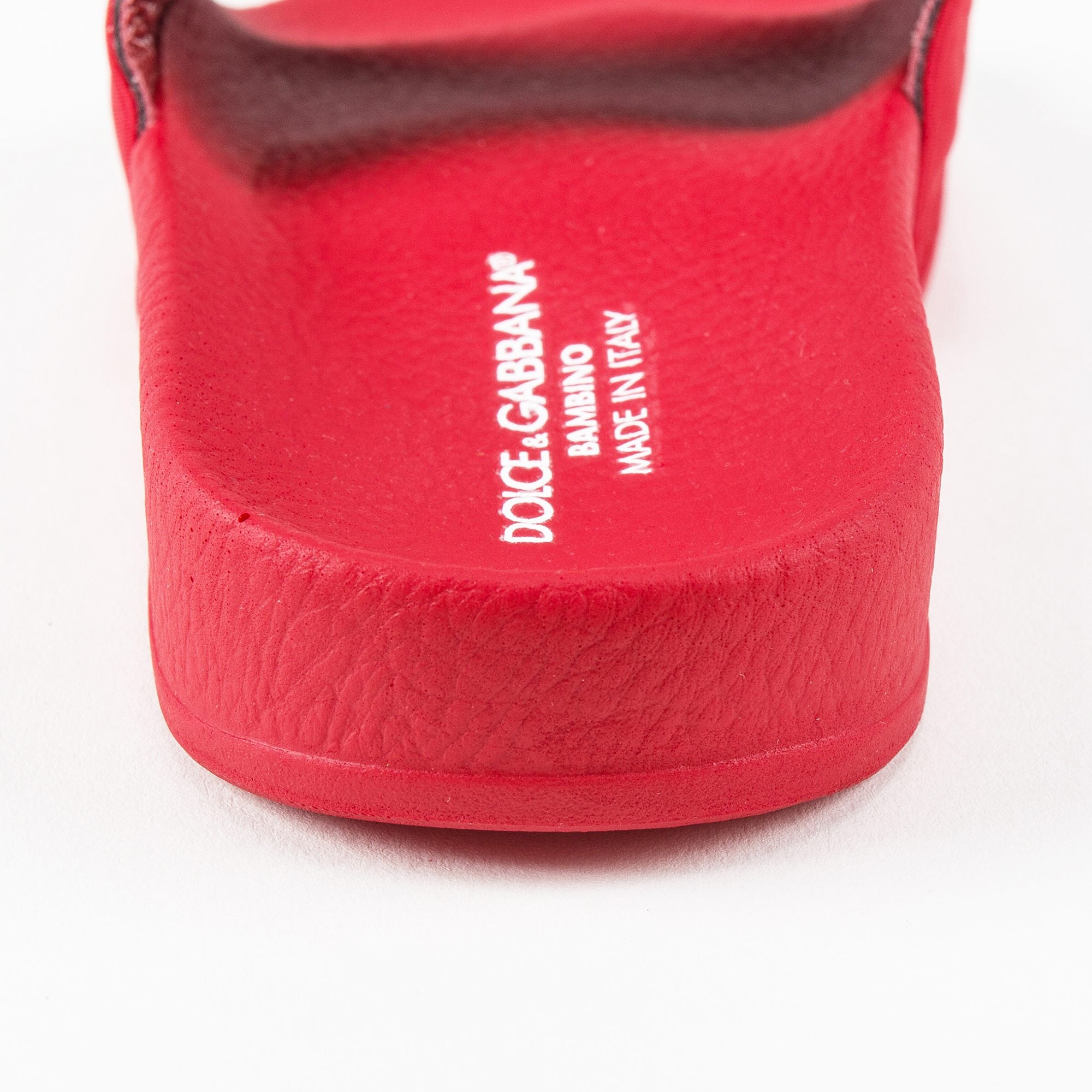 Girls Red Logo Sandals
