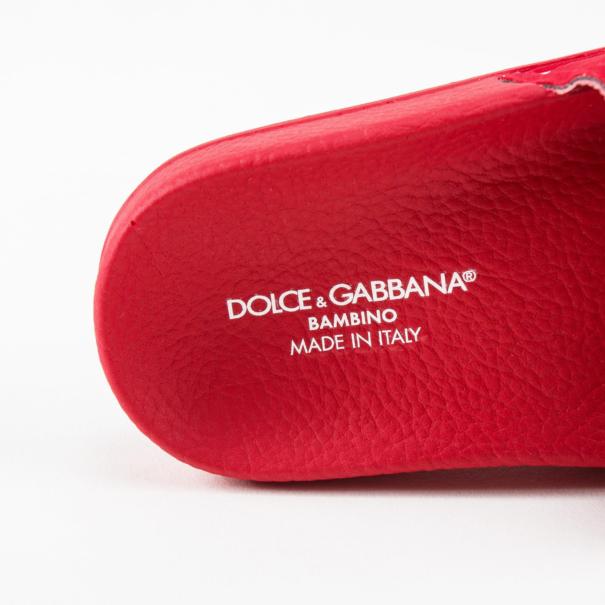 Girls Red Logo Sandals