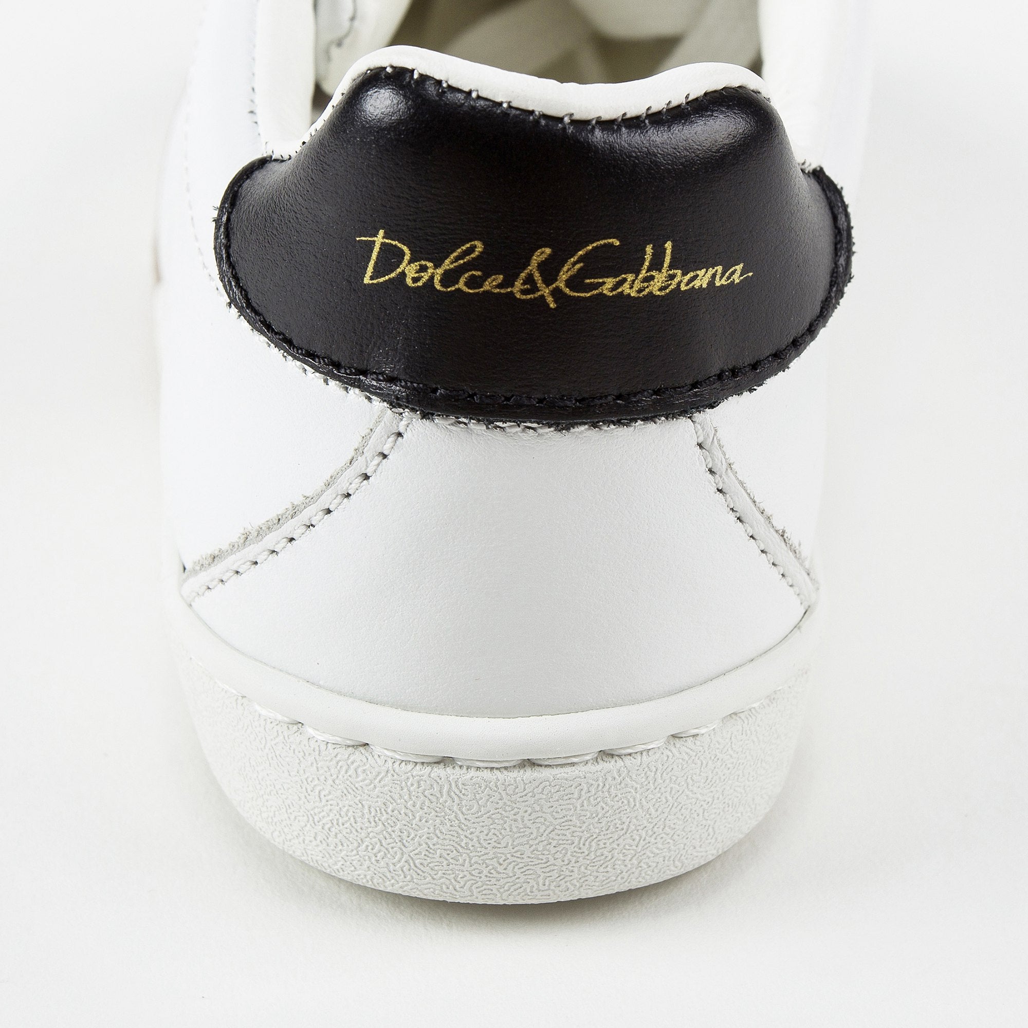 Girls White Leather Whit  Logo Shoes