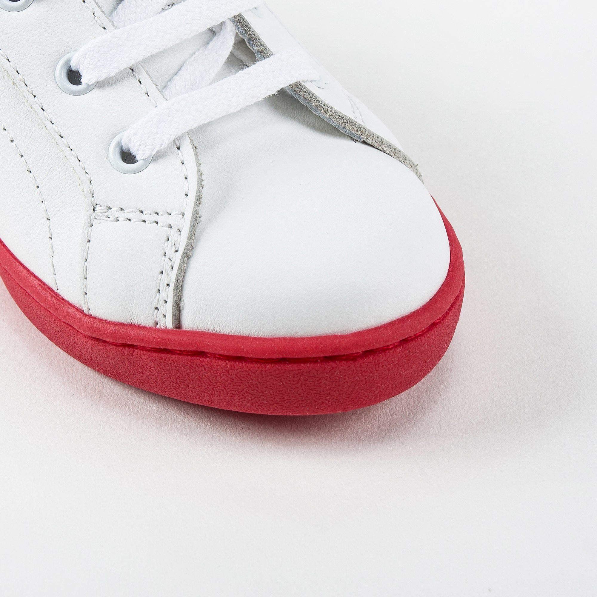 Girls White Leather "Love" Shoes
