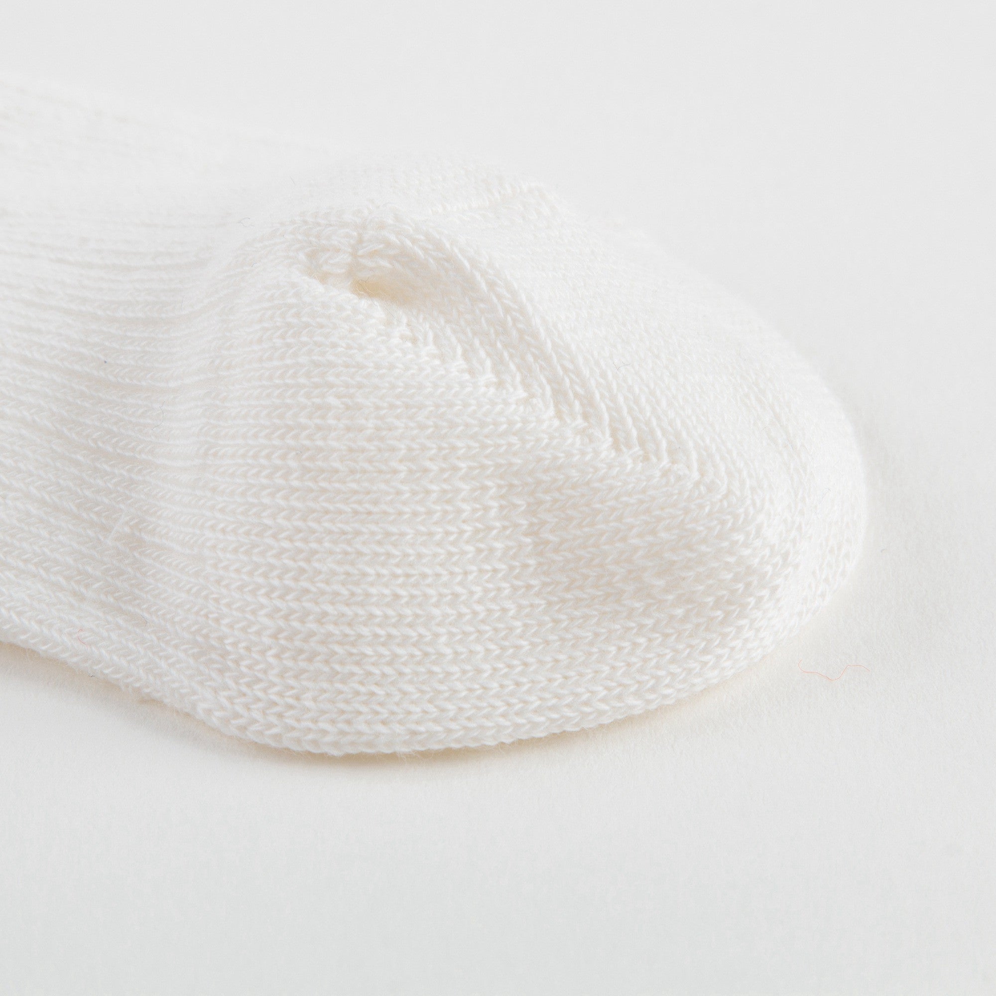 Girls Ivory Ribbed Logo Tights