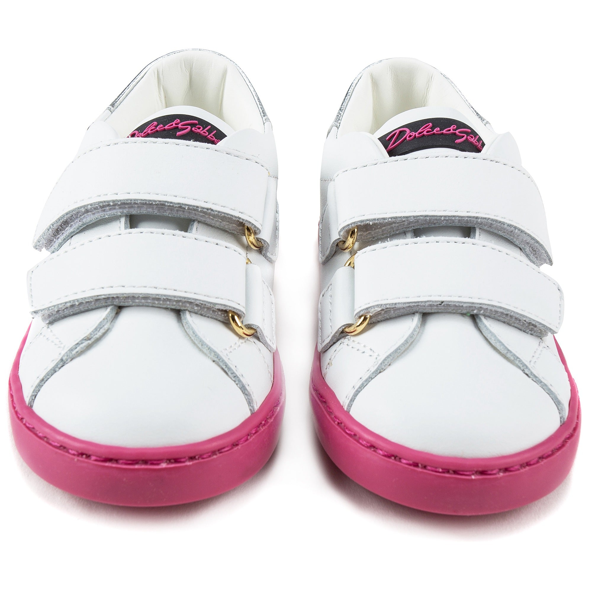 Baby Girls White Leather  "Love" Shoes