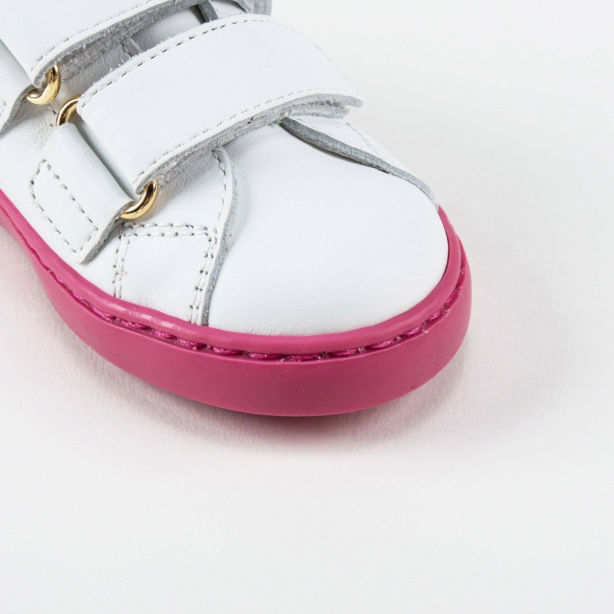 Baby Girls White Leather  "Love" Shoes