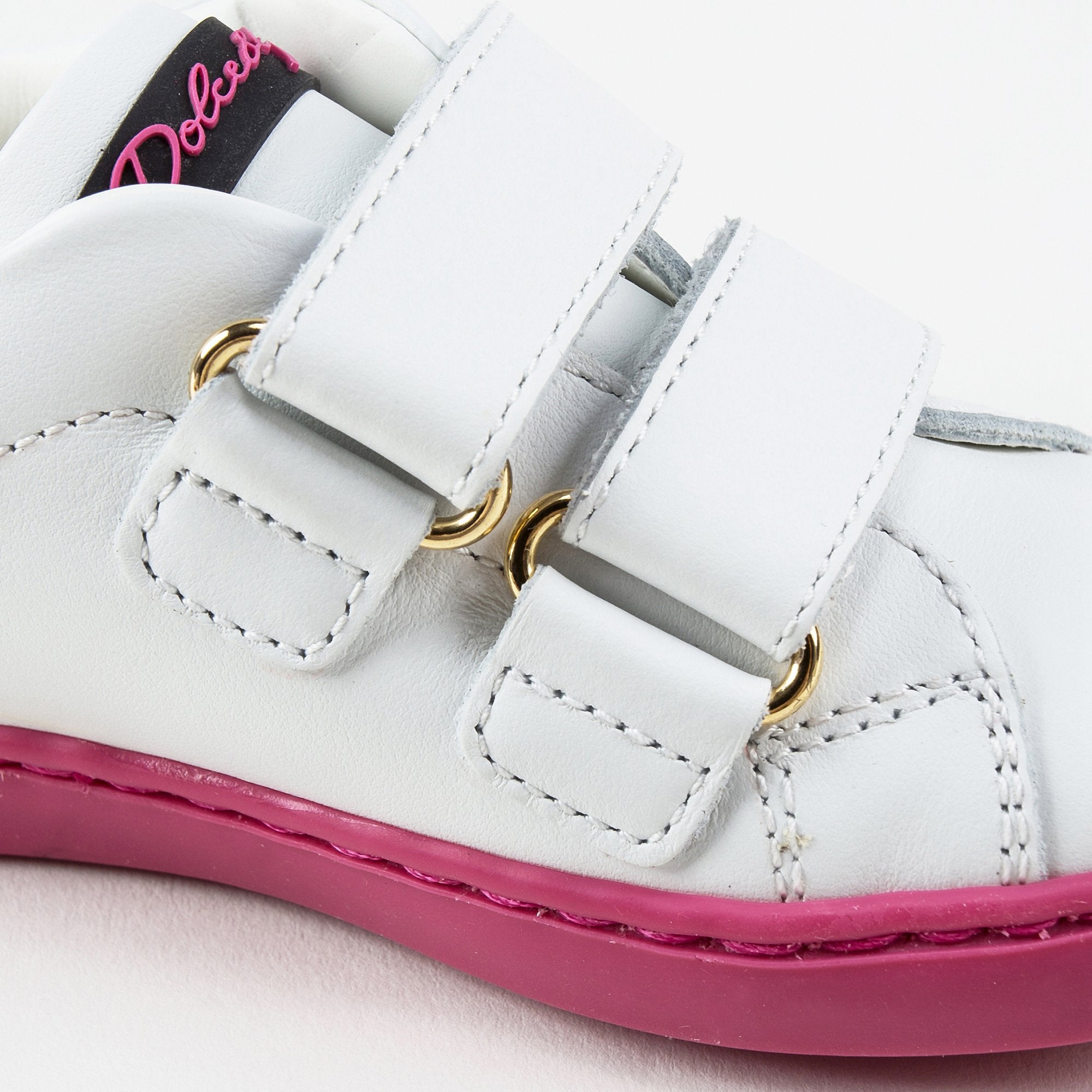 Baby Girls White Leather  "Love" Shoes