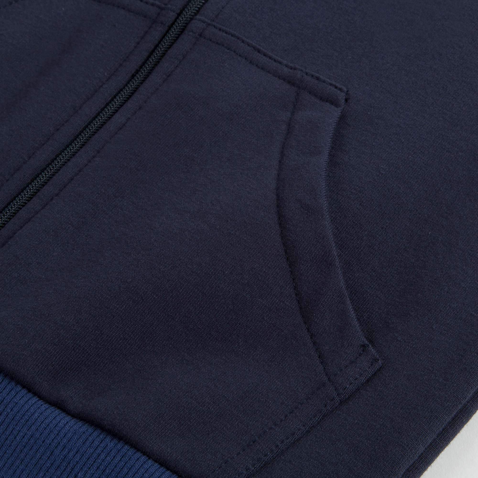 Boys & Girls Blue "MAGLIA CARDIGAN"Cotton Sweatshirt