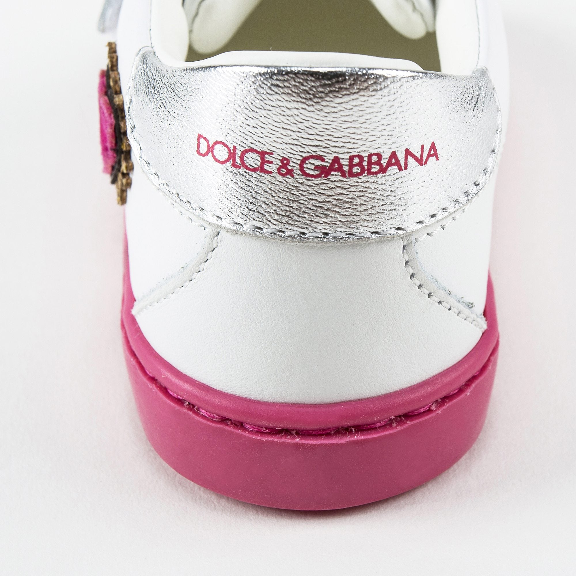 Baby Girls White Leather  "Love" Shoes