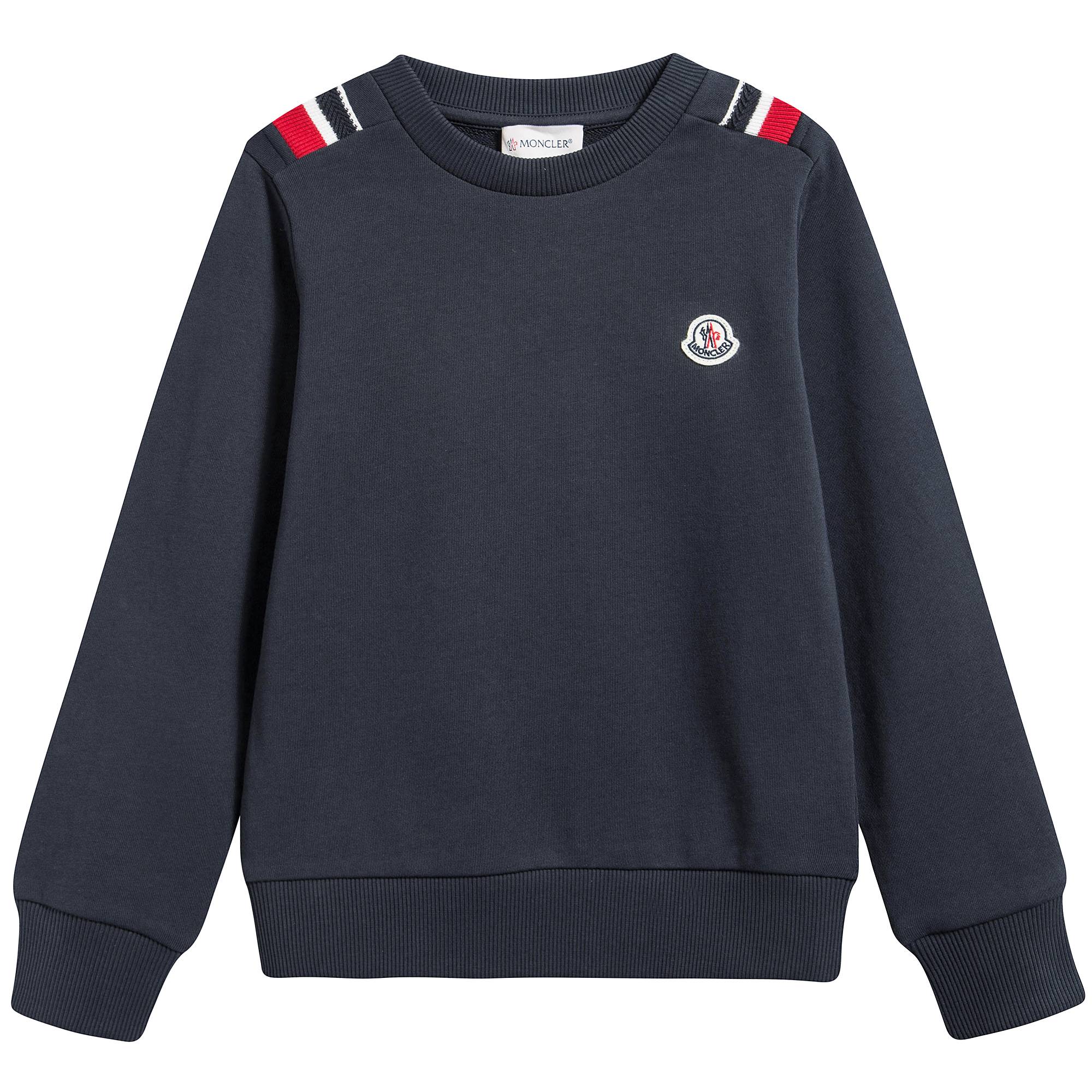 Boys Navy Blue "Maglia  Girocollo" Sweatshirt