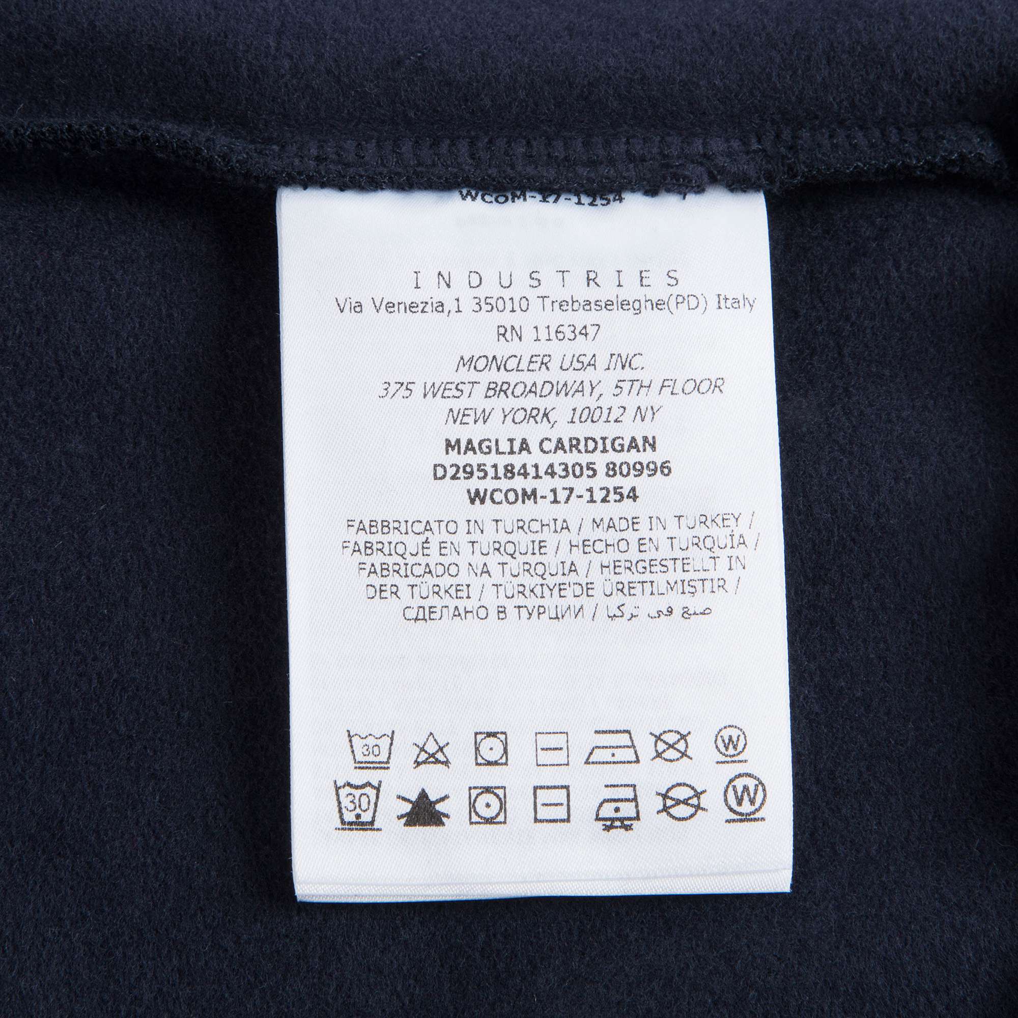 Boys & Girls Blue "MAGLIA CARDIGAN"Cotton Sweatshirt