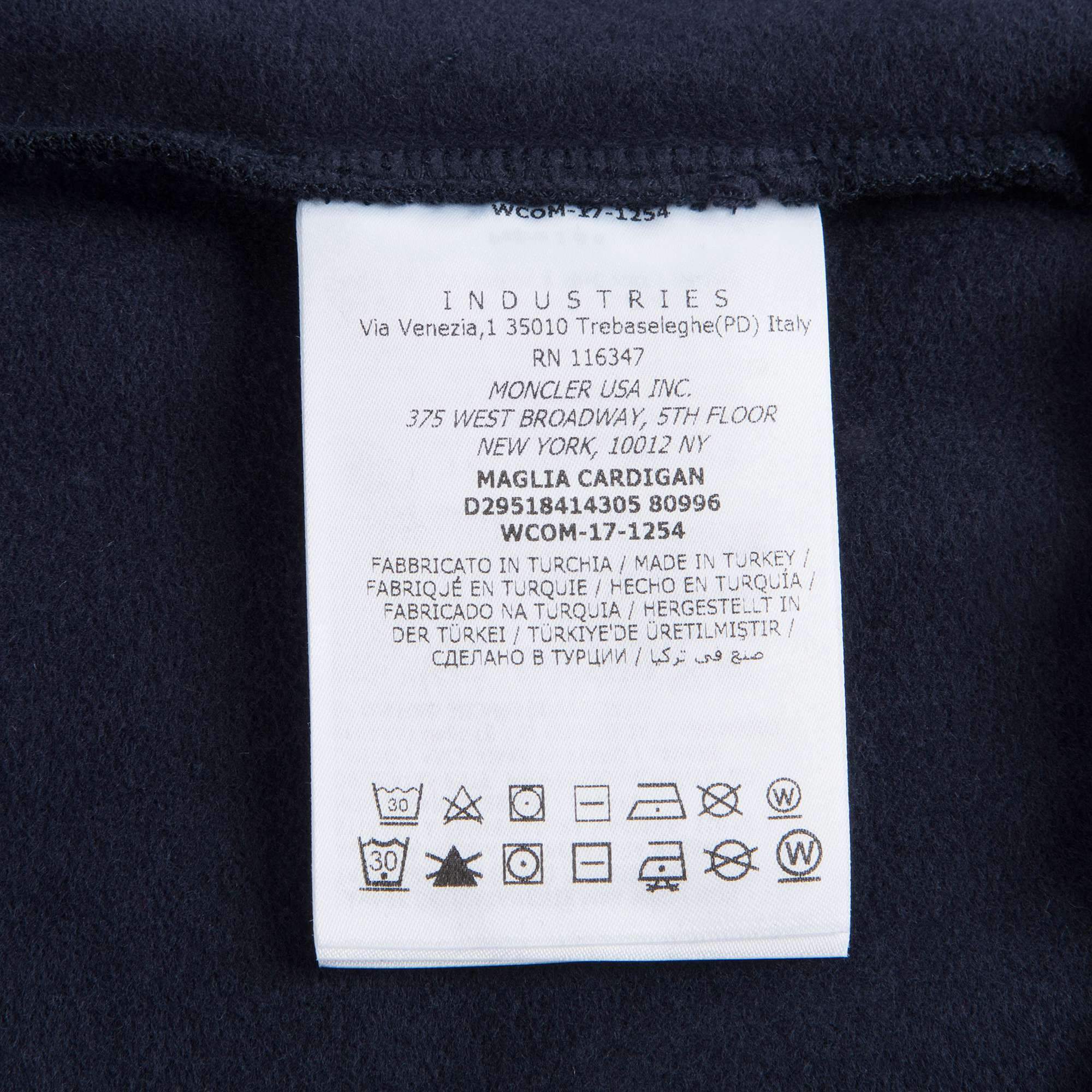 Boys & Girls Blue "MAGLIA CARDIGAN"Cotton Sweatshirt