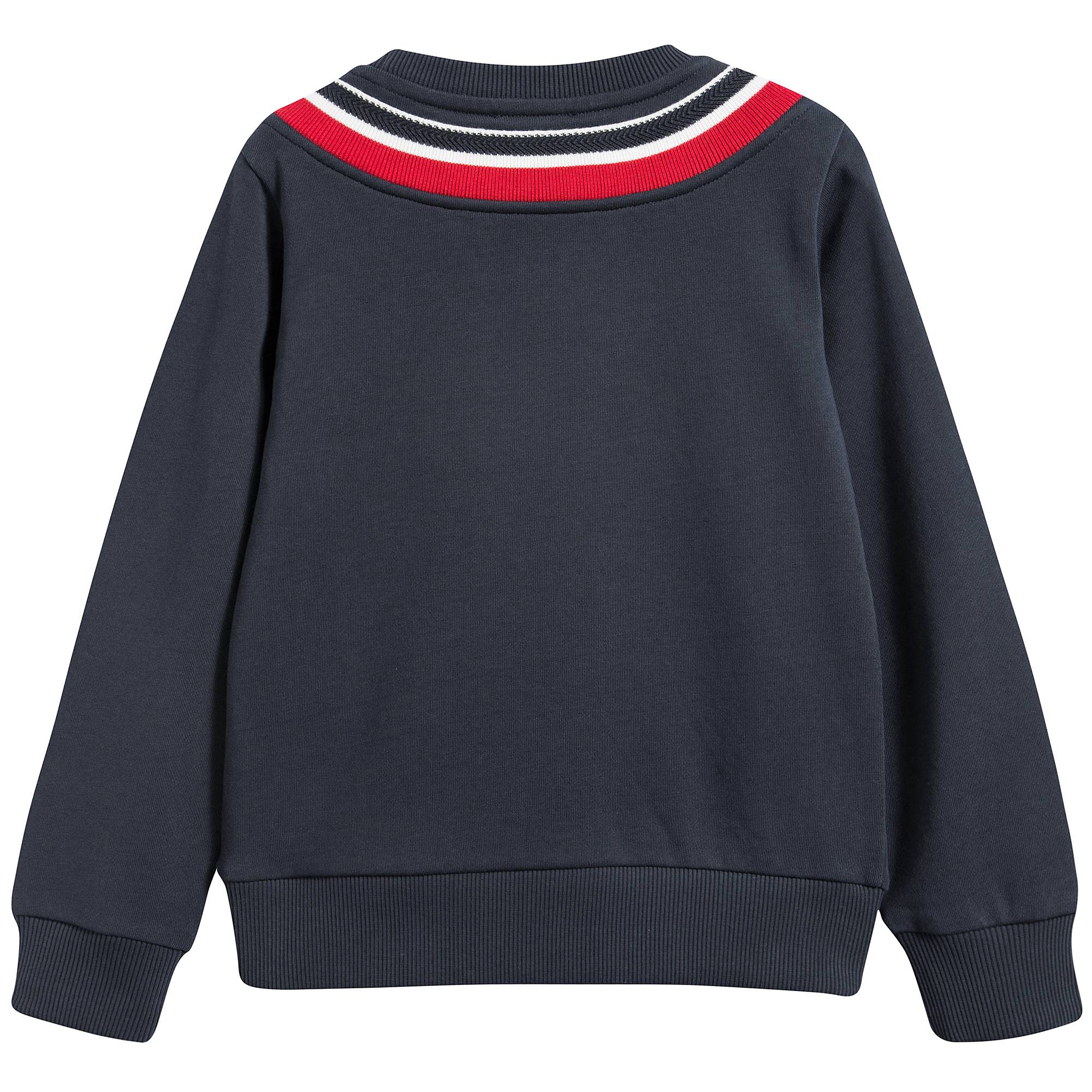 Boys Navy Blue "Maglia  Girocollo" Sweatshirt