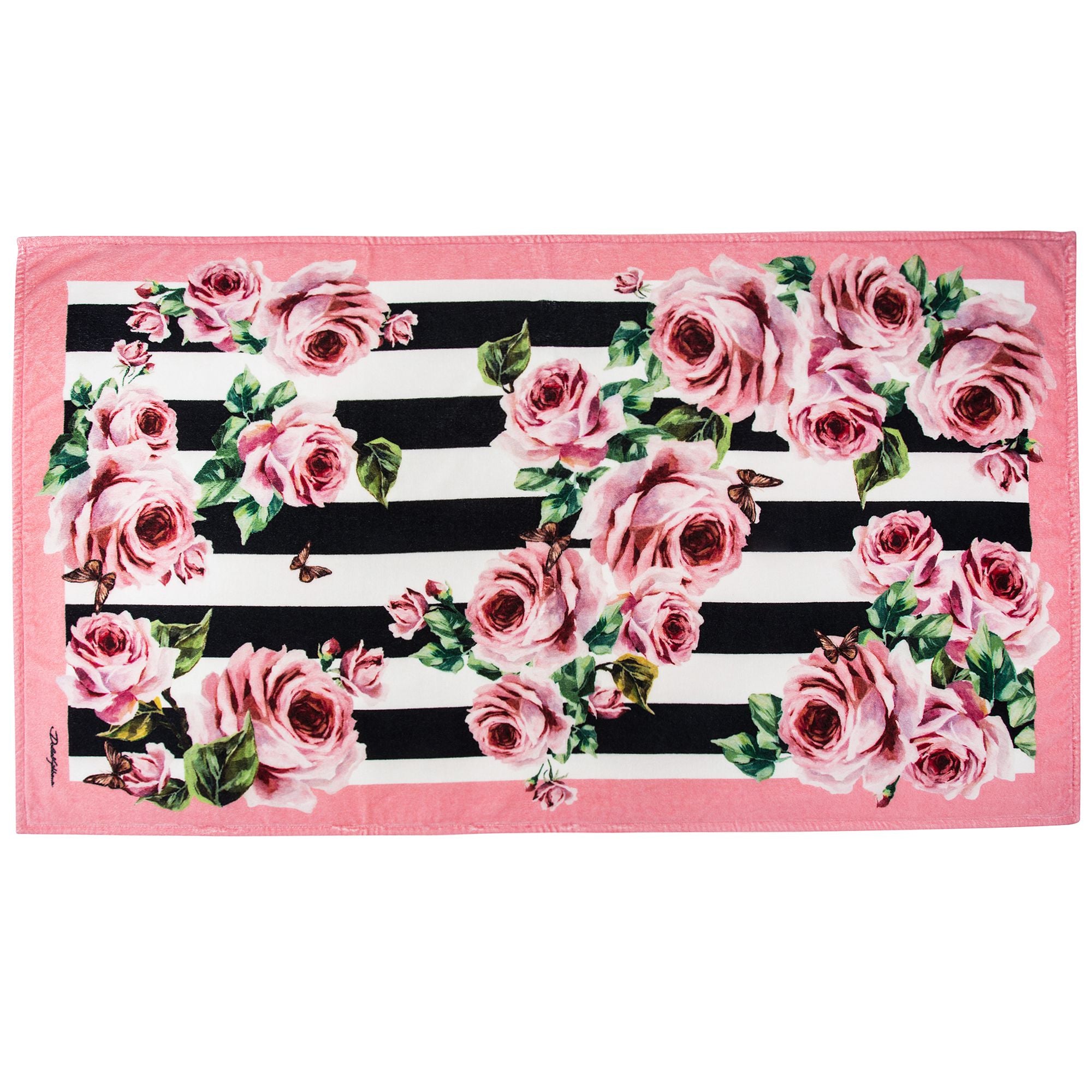 Girls Pink Flower Cotton Kerchief