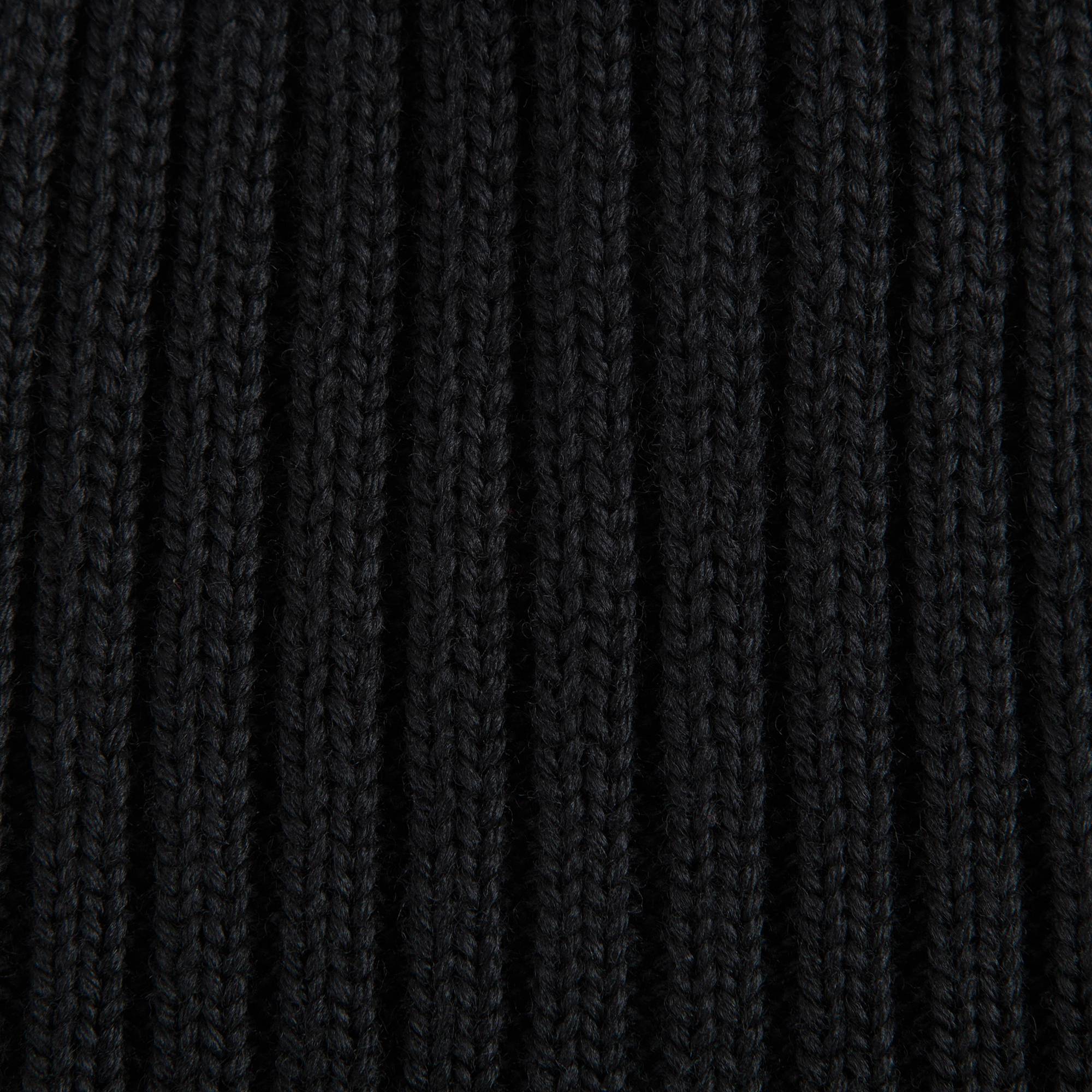 Girls Black Virgin Wool Hat