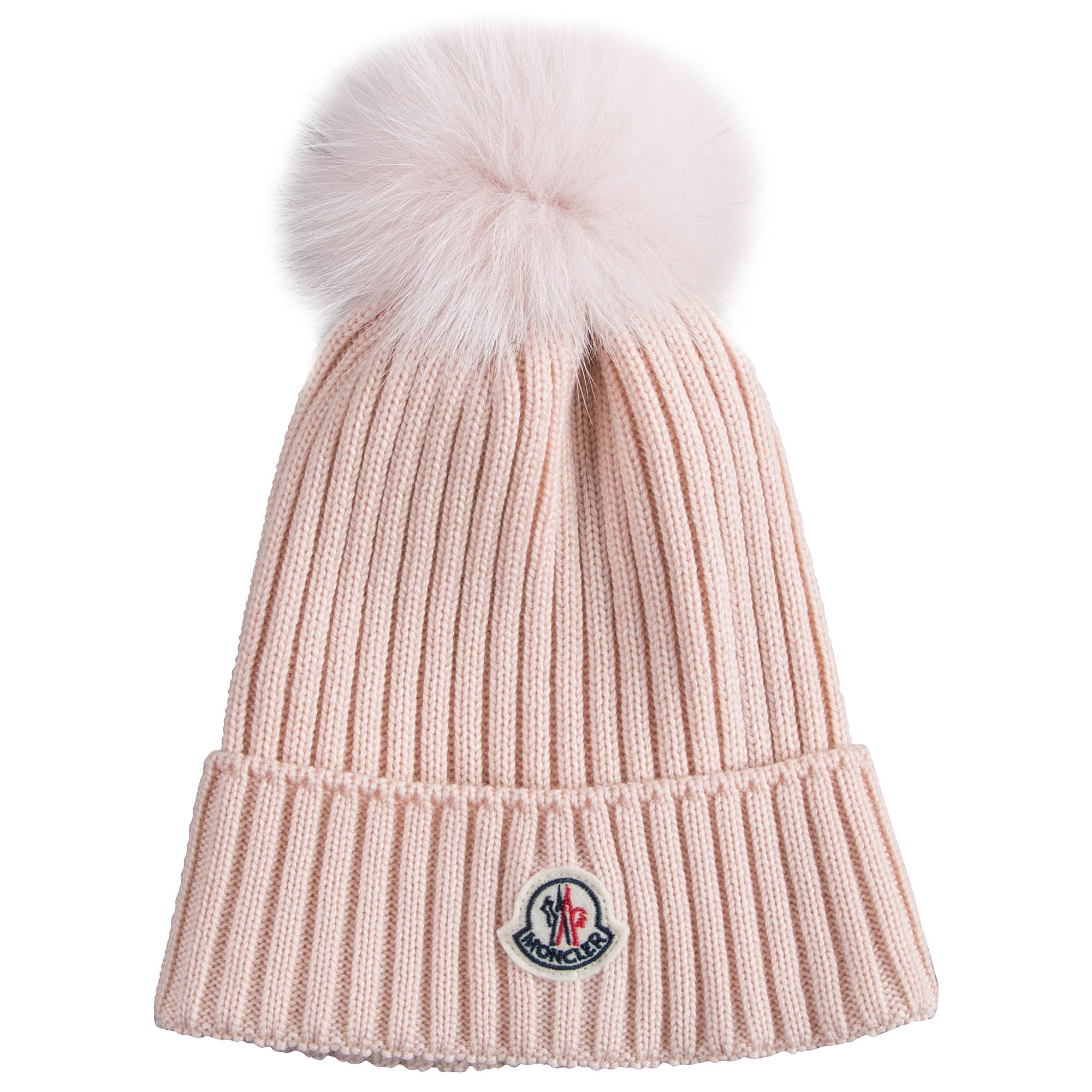 Girls Pink "BERRETTO" Virgin Wool Hats