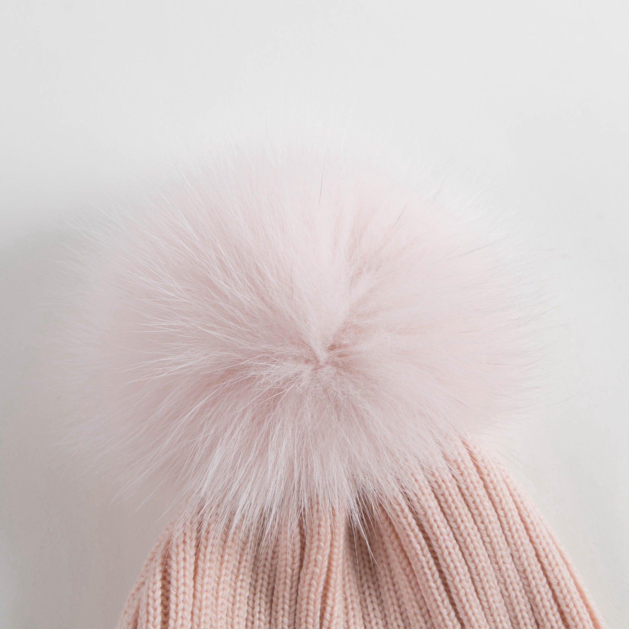 Girls Pink "BERRETTO" Virgin Wool Hats